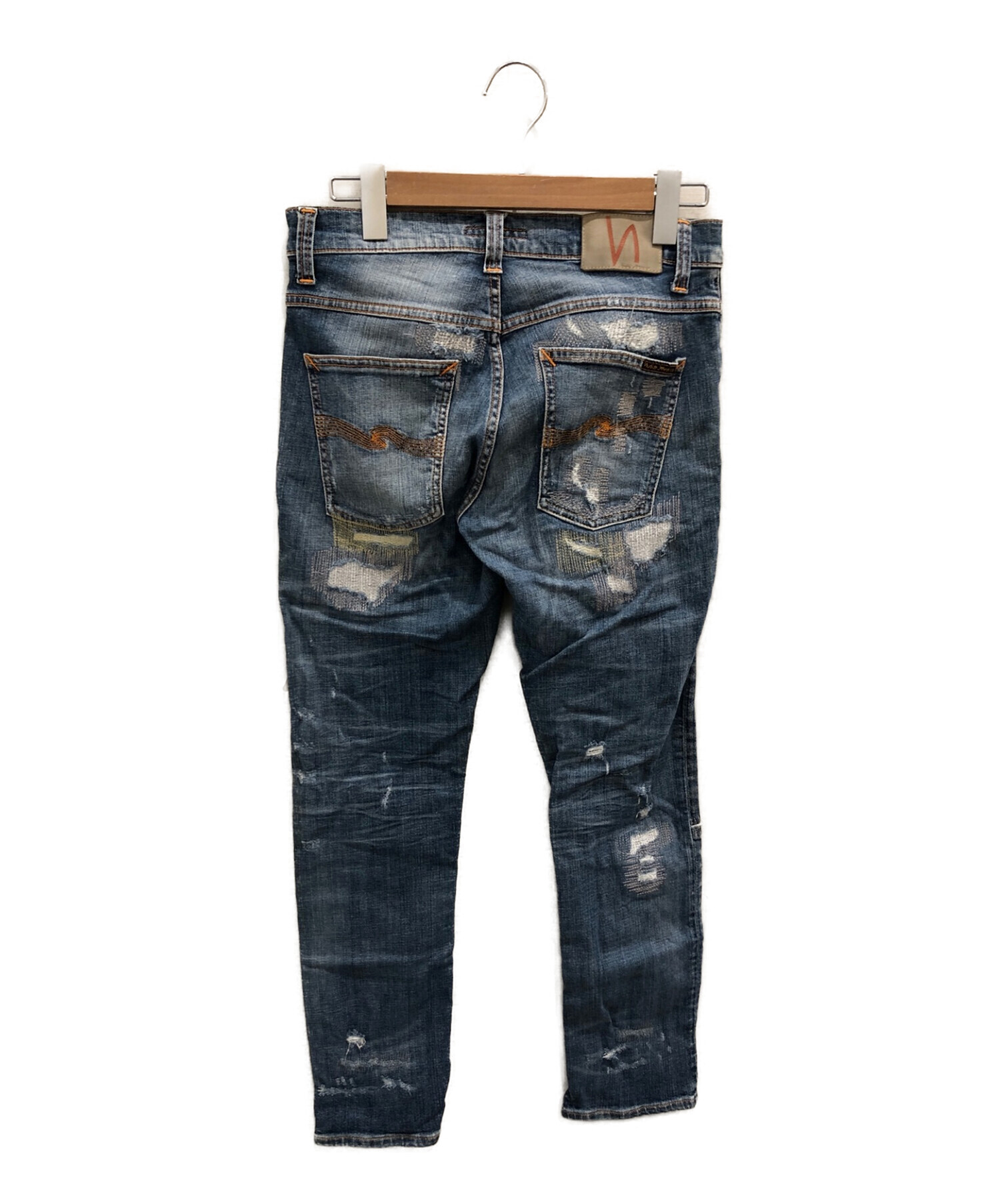 中古・古着通販】NUDIE JEANS (ヌーディー・ジーンズ) リペア加工