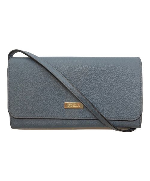 【中古・古着通販】FURLA (フルラ) ショルダーウォレット ブルー