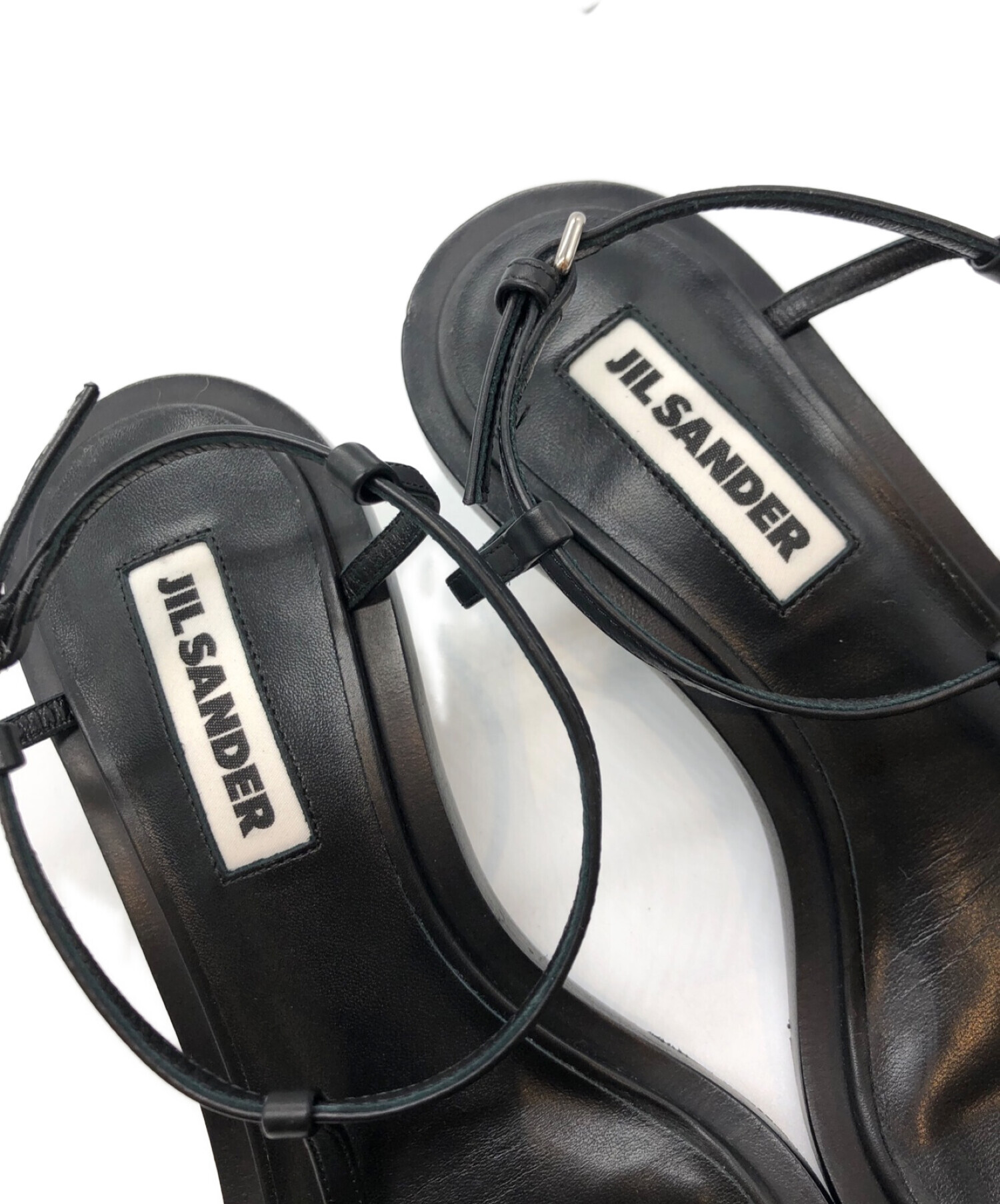 中古・古着通販】JIL SANDER (ジルサンダー) CAGE SANDAL ブラック