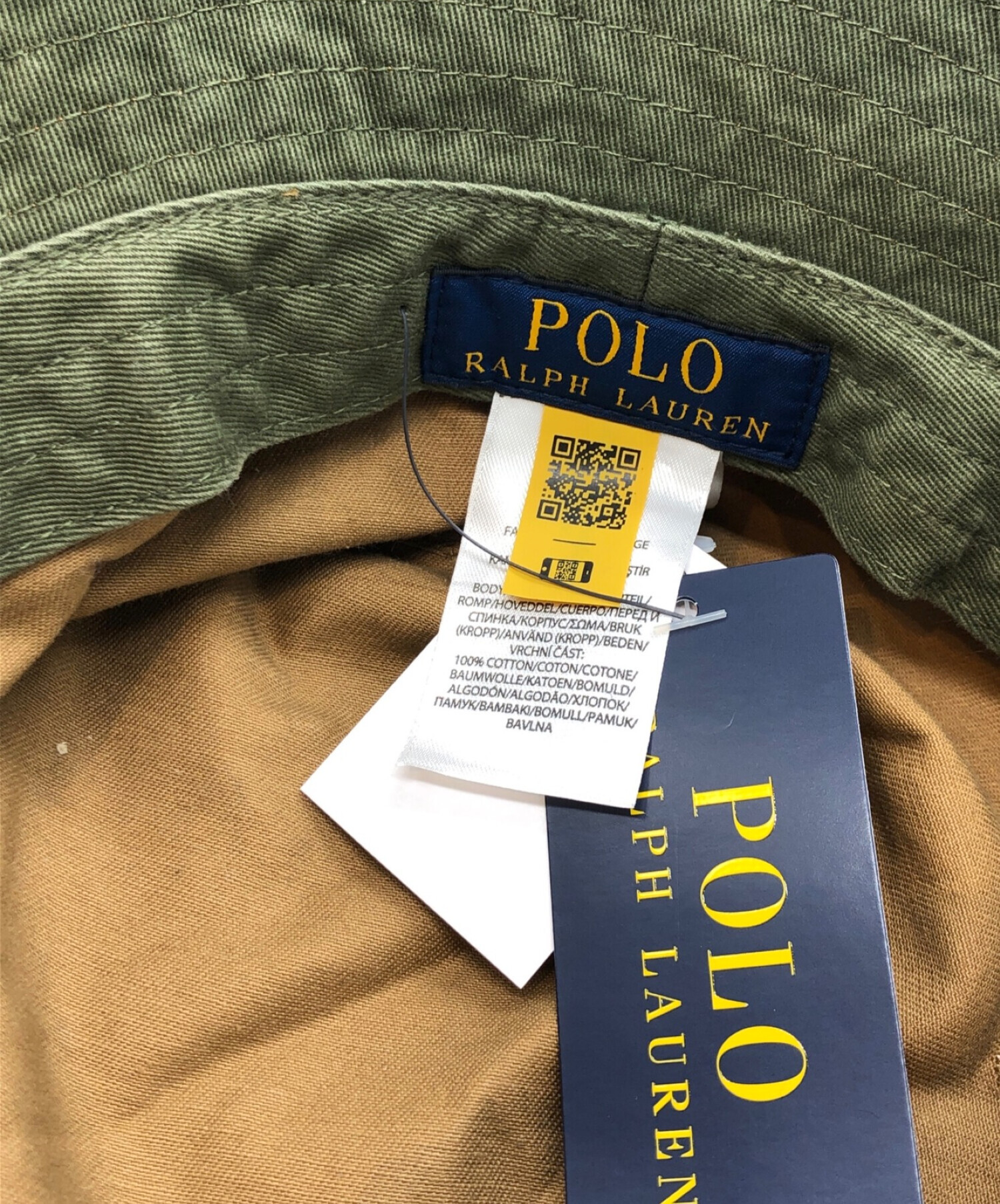 POLO RALPH LAUREN (ポロ・ラルフローレン) バケットハット ベージュ サイズ:X/XL 未使用品