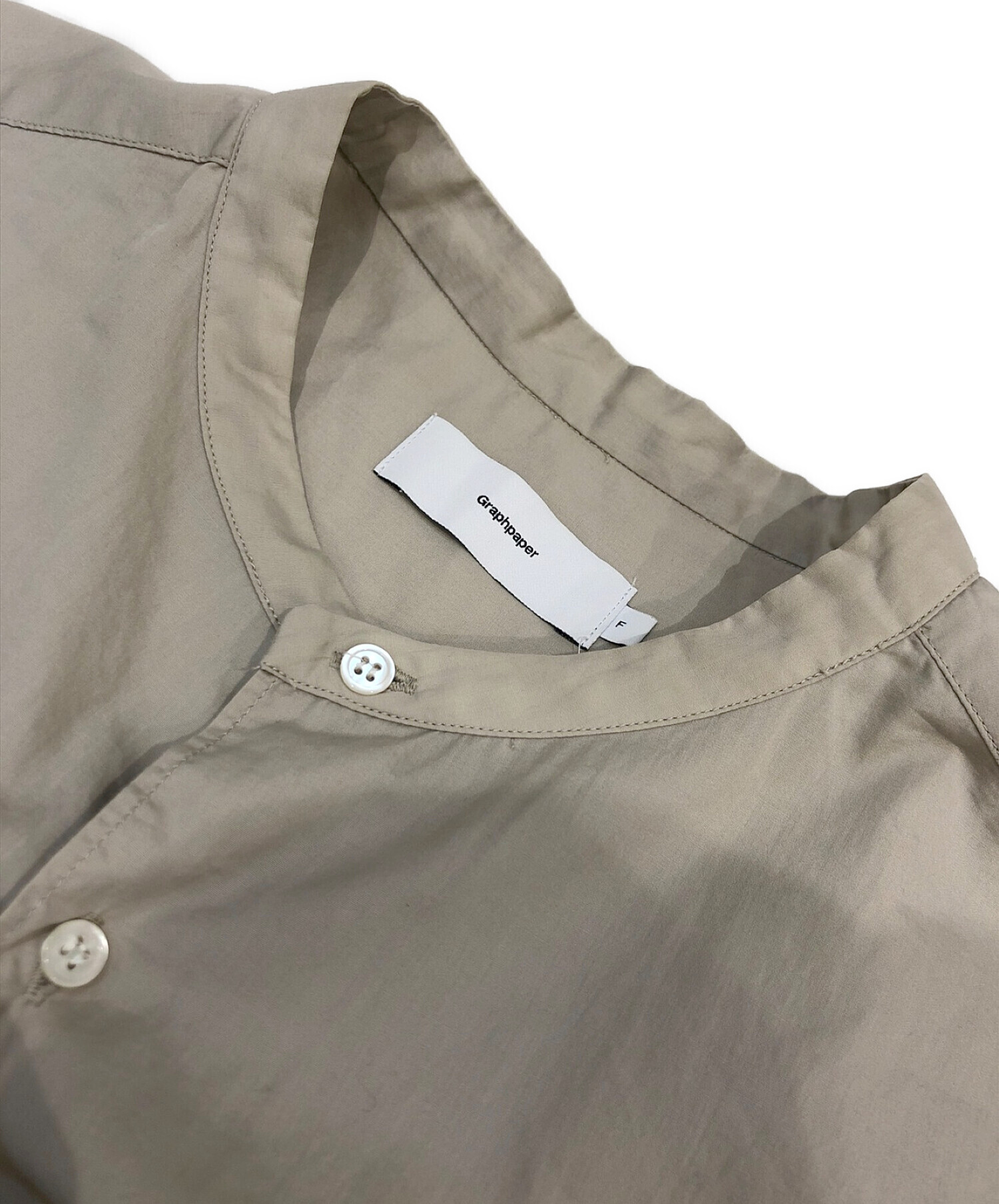 中古・古着通販】Graphpaper (グラフペーパー) Band Collar Shirt