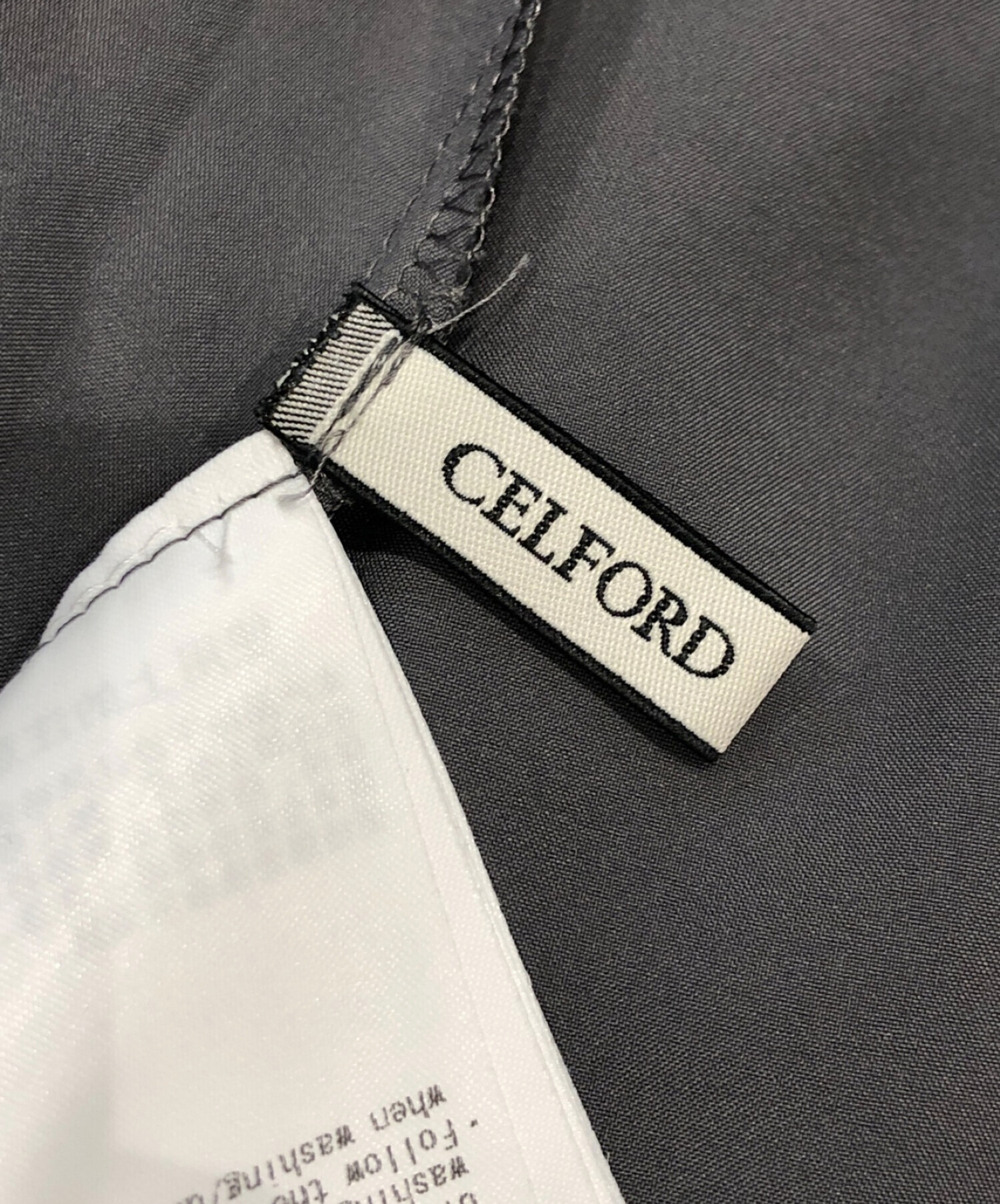 CELFORD (セルフォード) プリーツデザインチュールスカート ブラック サイズ:36