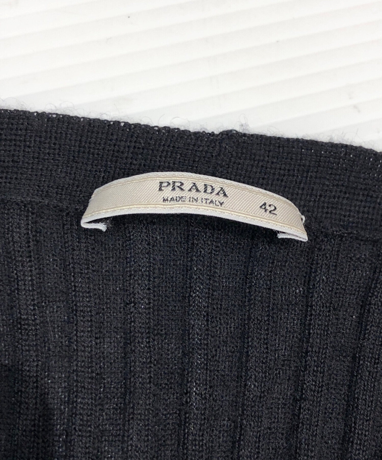 PRADA (プラダ) カシミヤカーディガン ブラック サイズ:42