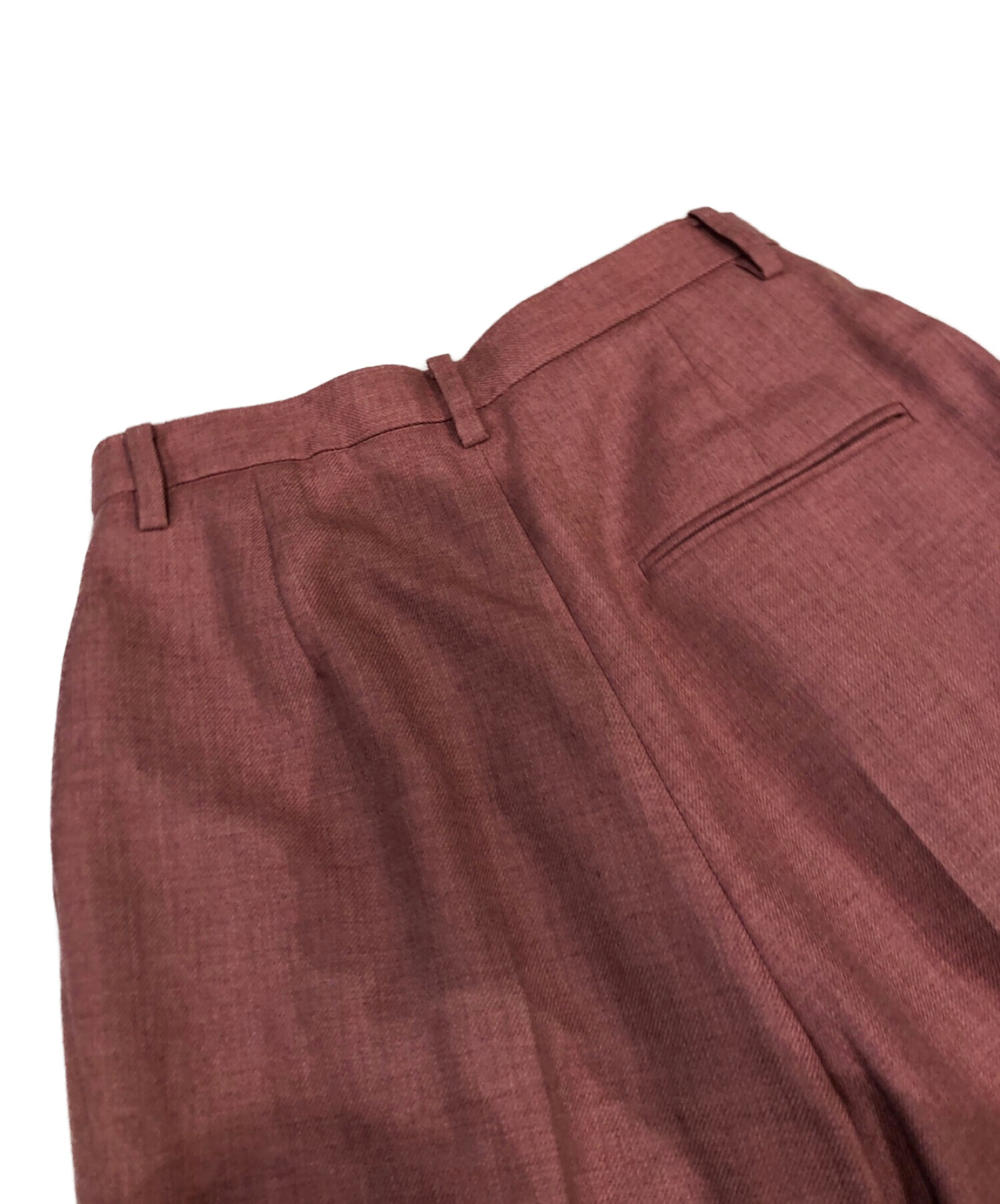 中古・古着通販】IRENE (アイレネ) FLANNEL TROUSERS ピンク サイズ:34