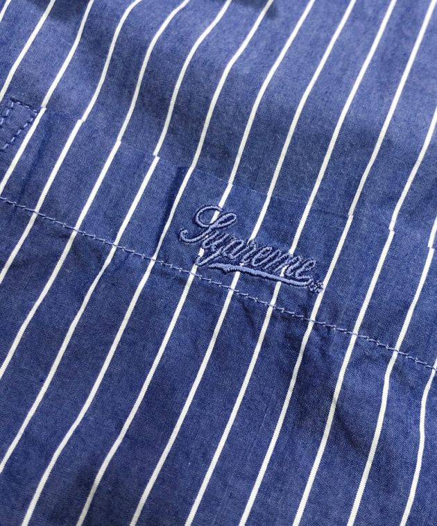 中古・古着通販】Supreme (シュプリーム) Loose Fit Stripe Shirt Blue