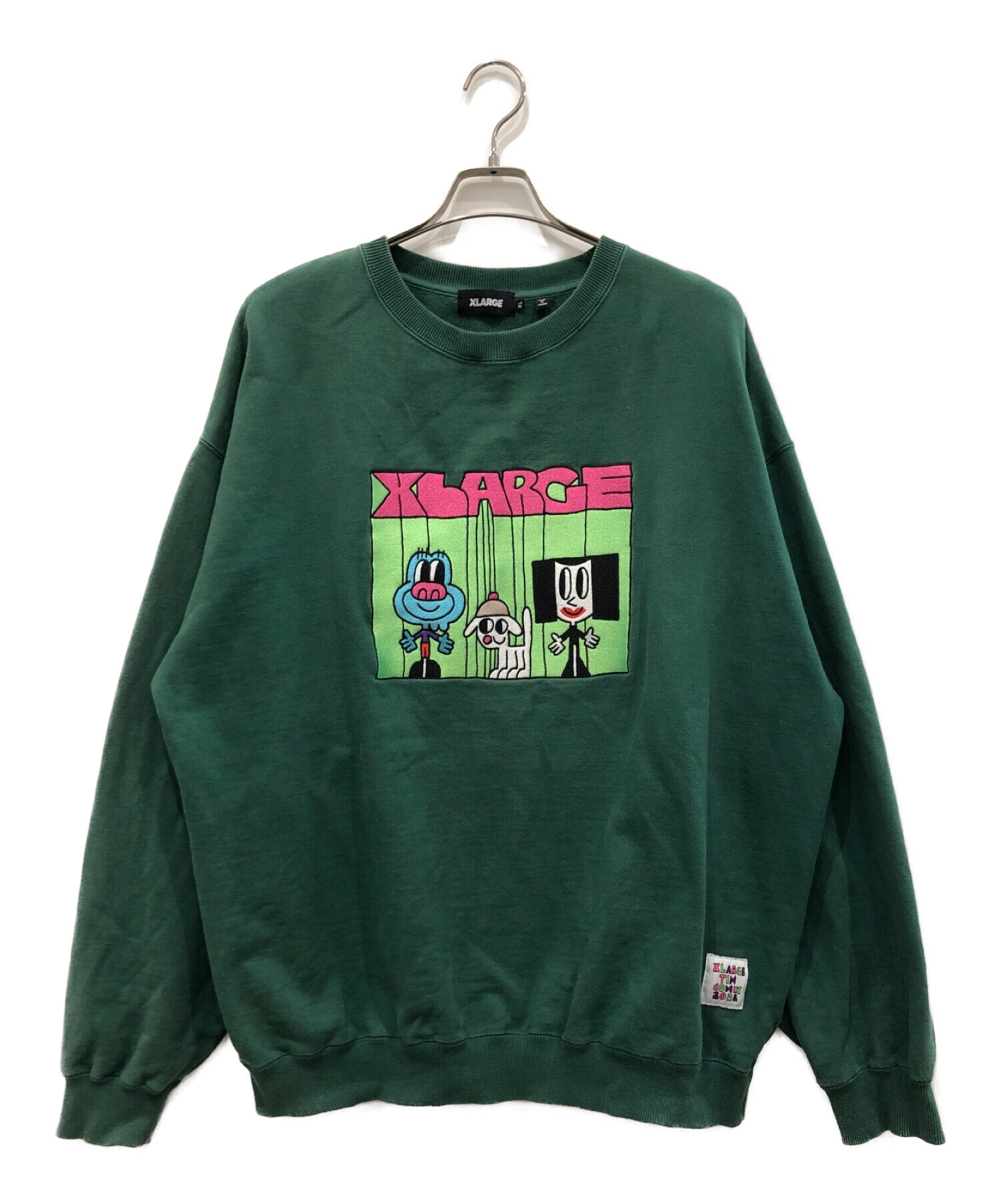 X-LARGE (エクストララージ) スウェット グリーン サイズ:XL