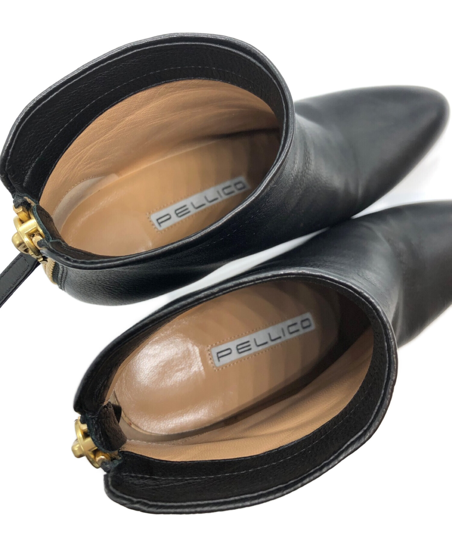 大放出セール 大幅値下げ❤️PELLICO お気に入りの ペリーコ ショートブーツ 新品未使用 ブラック バックジップブーツ 靴