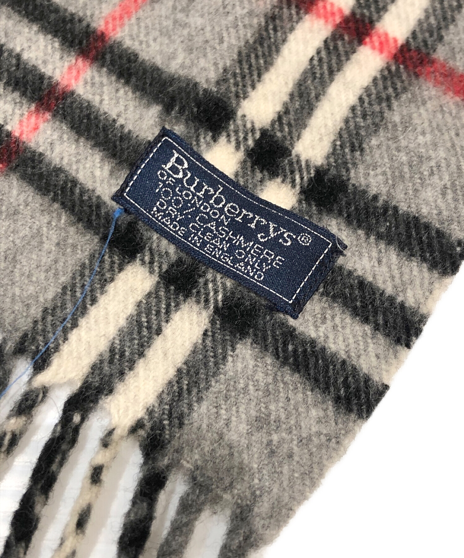 中古・古着通販】Burberry's (バーバリーズ) カシミヤマフラー グレー 