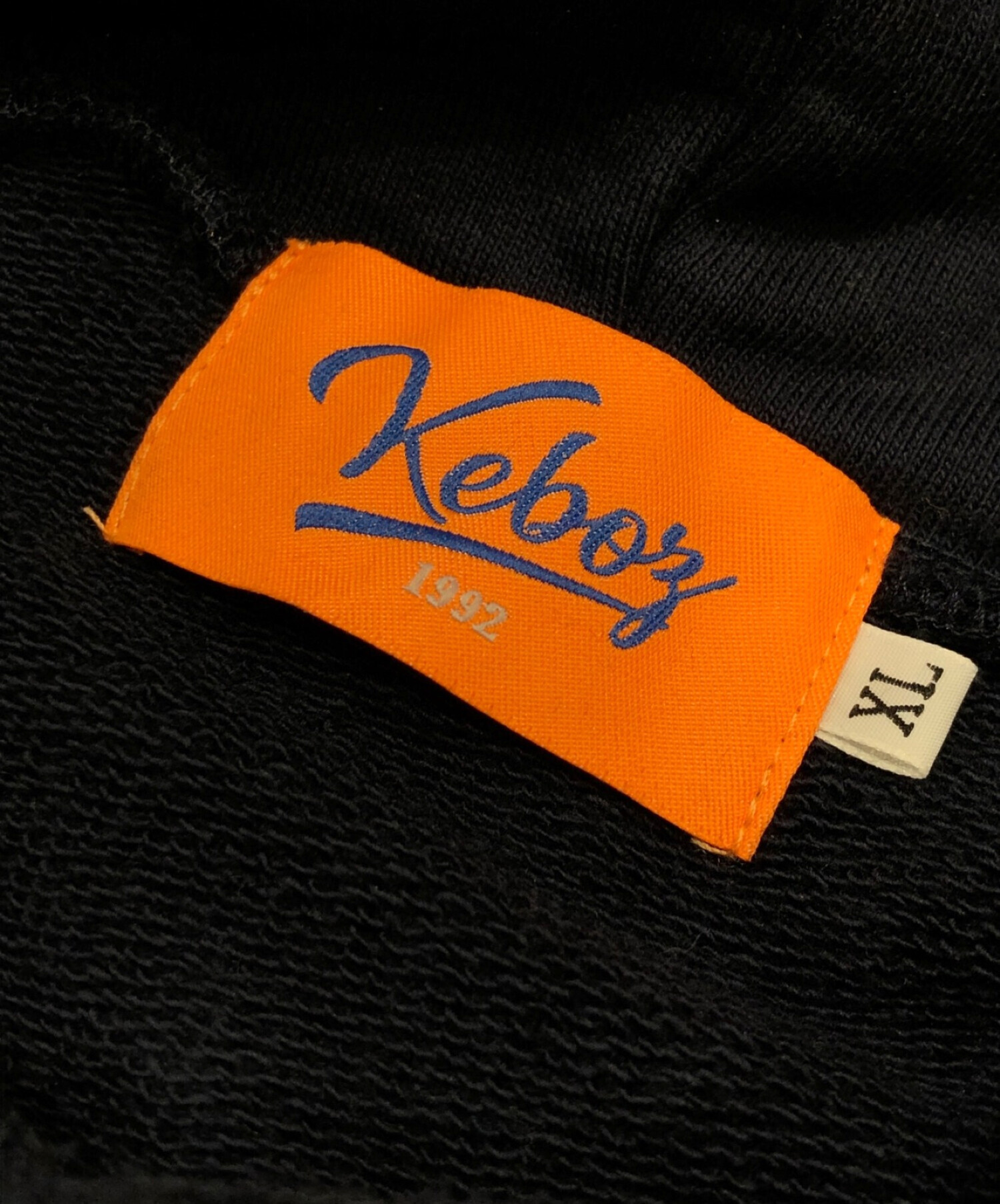 KEBOZ (ケボズ) 刺繍ロゴパーカー ネイビー サイズ:XL