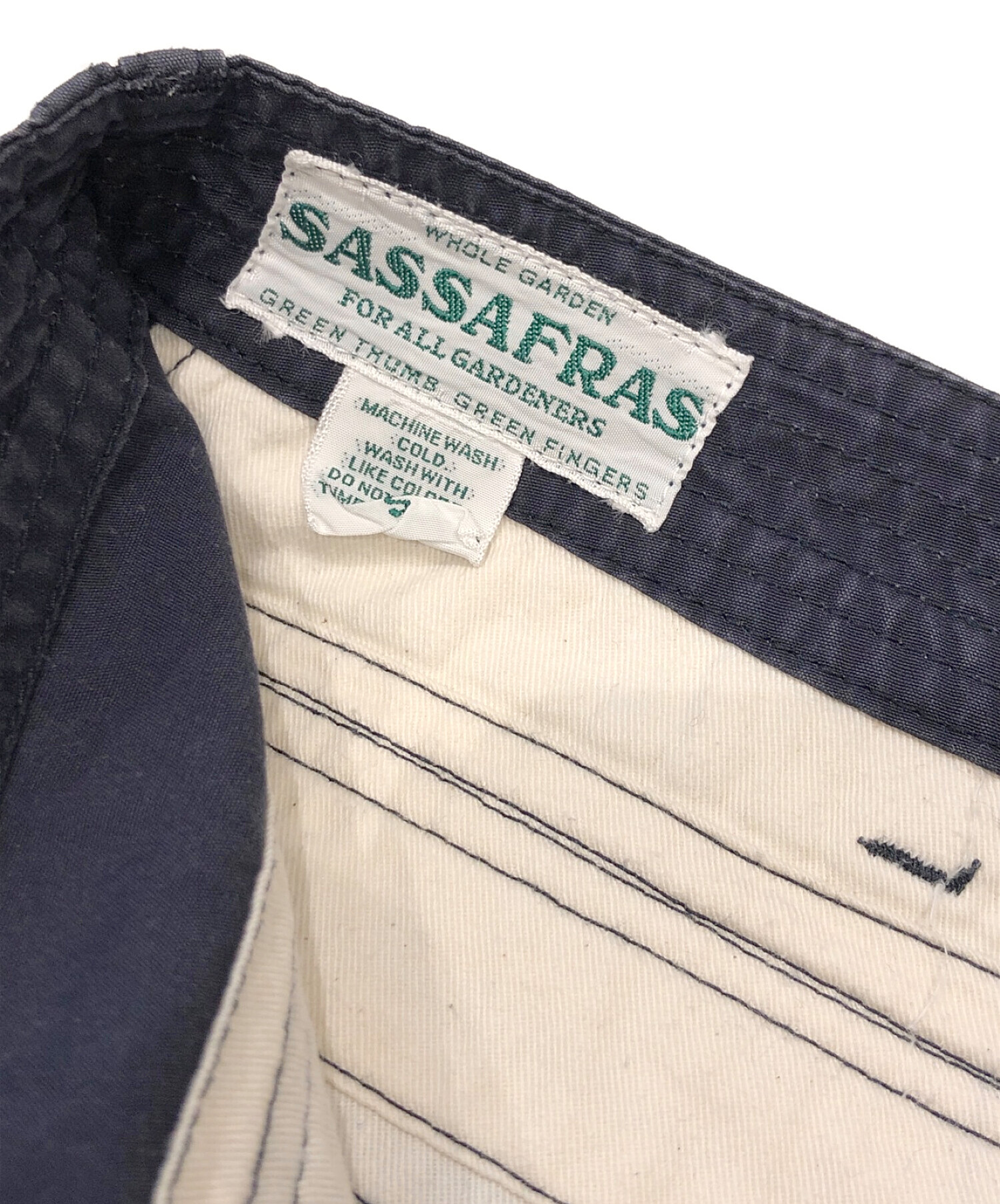 中古・古着通販】SASSAFRAS (ササフラス) カーゴパンツ ネイビー