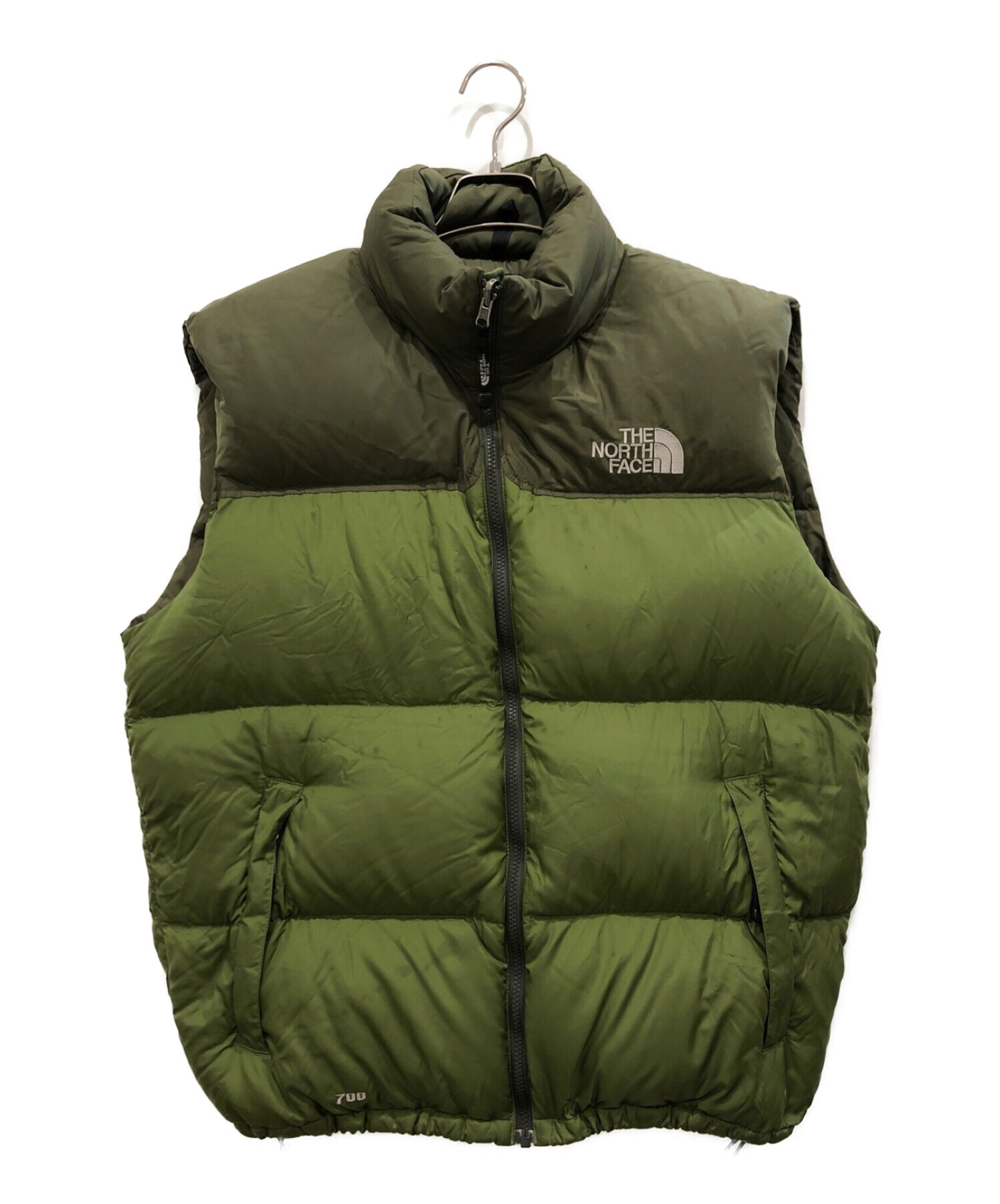 THE NORTH FACE (ザ ノース フェイス) ヌプシダウンベスト オリーブ サイズ:XL