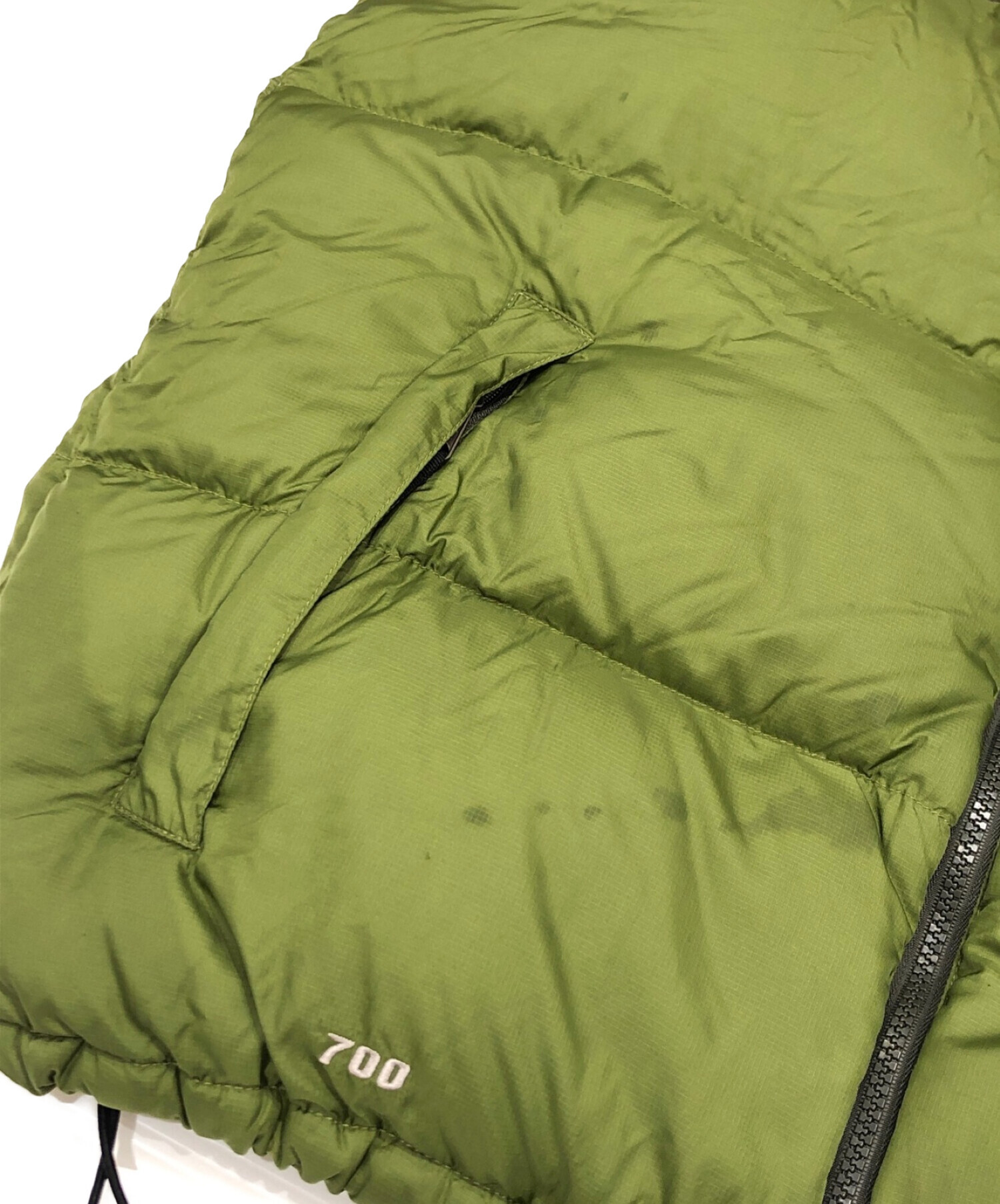 THE NORTH FACE (ザ ノース フェイス) ヌプシダウンベスト オリーブ サイズ:XL