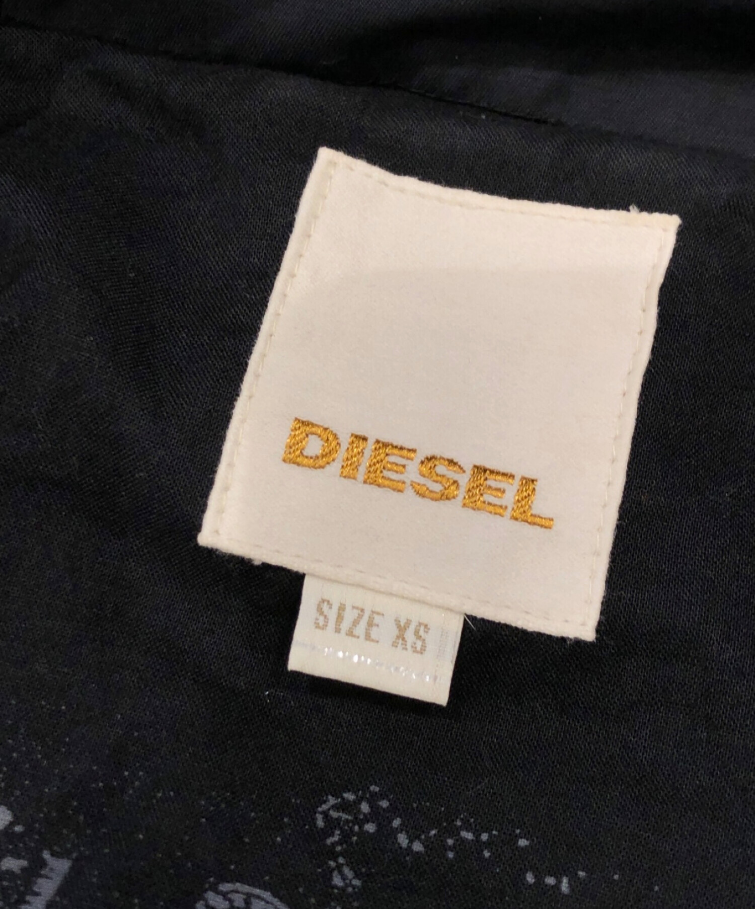 中古・古着通販】DIESEL (ディーゼル) ライダースジャケット ブラック