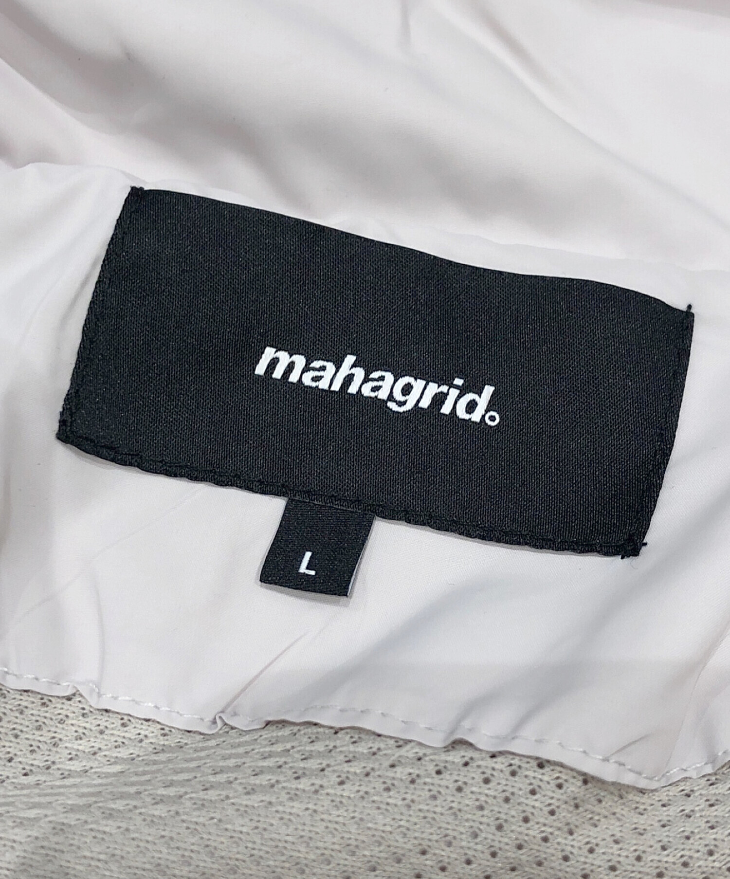 MAHAGRID (マハグリッド) CURVED TRACK JACKET グレー サイズ:L