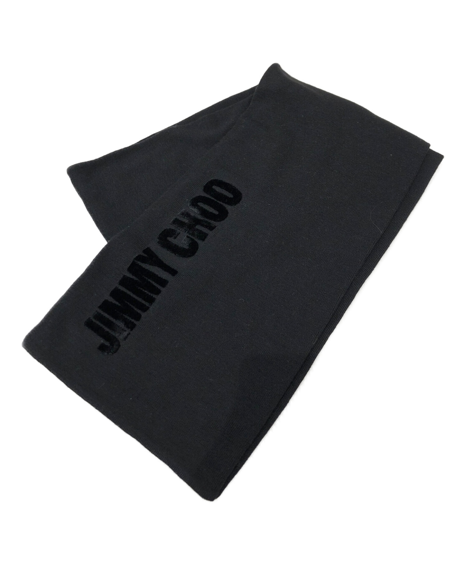 中古・古着通販】JIMMY CHOO (ジミーチュウ) マフラー ブラック