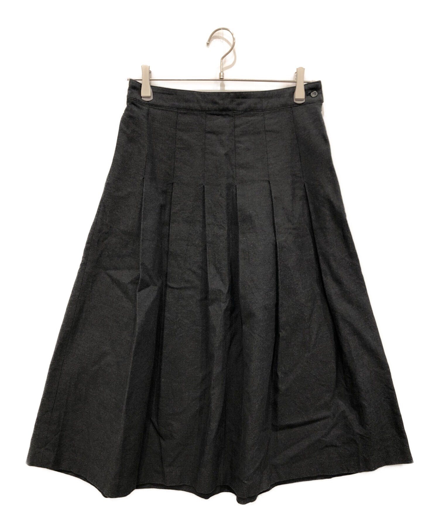 アトリエナルセ cotton chino tuck skirt Free 日本製〜平置き