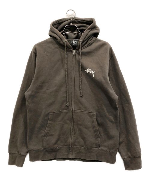 中古・古着通販】stussy (ステューシー) ジップパーカー ブラウン