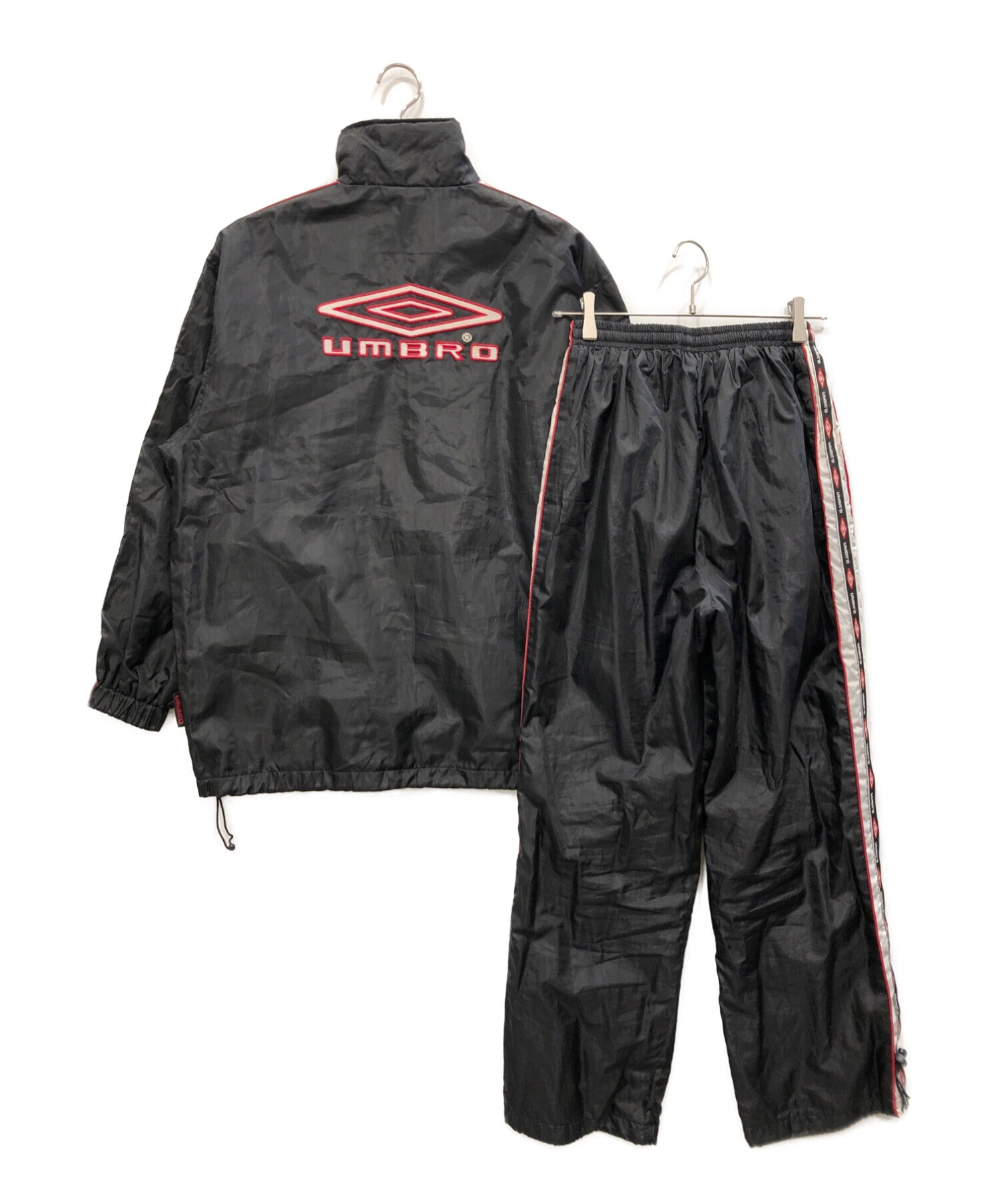 UMBRO (アンブロ) ナイロンセットアップジャケット ブラック サイズ:M