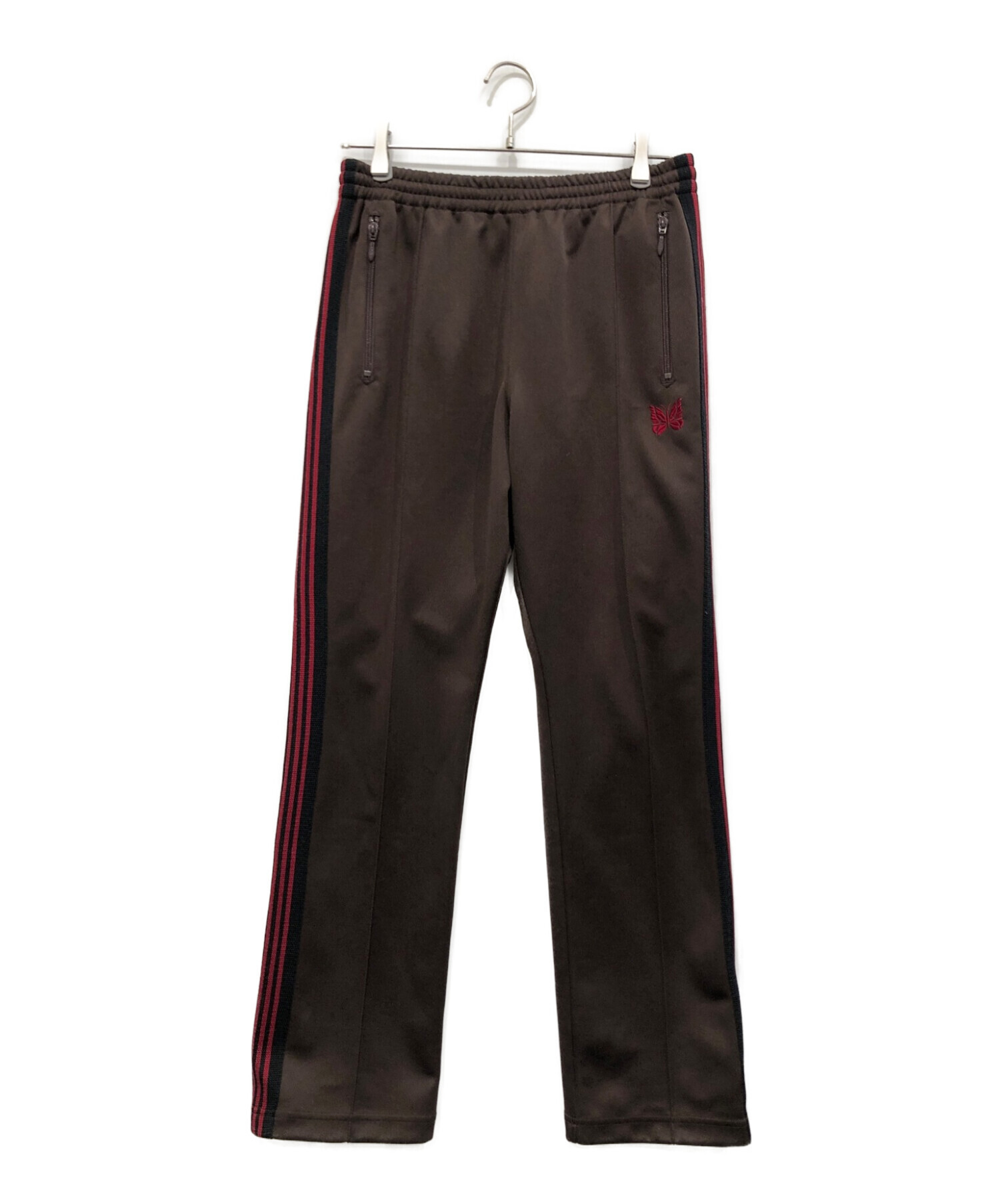 中古】ニードルズ Needles track pants トラック パンツ 勿体なく 茶 ボトムスその他 総柄 ブラウン Sサイズ