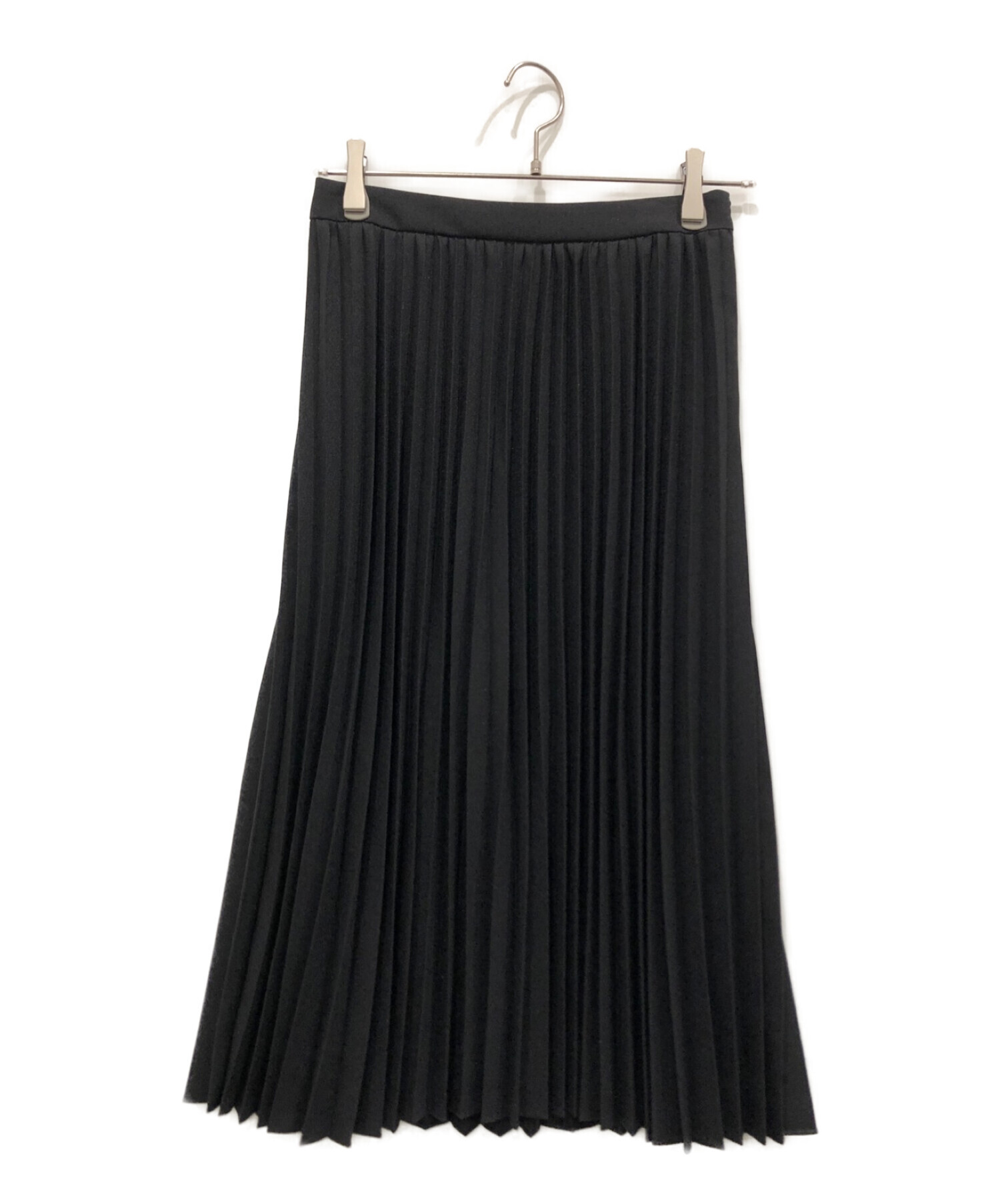 BALENCIAGA (バレンシアガ) プリーツスカート ブラック サイズ:34