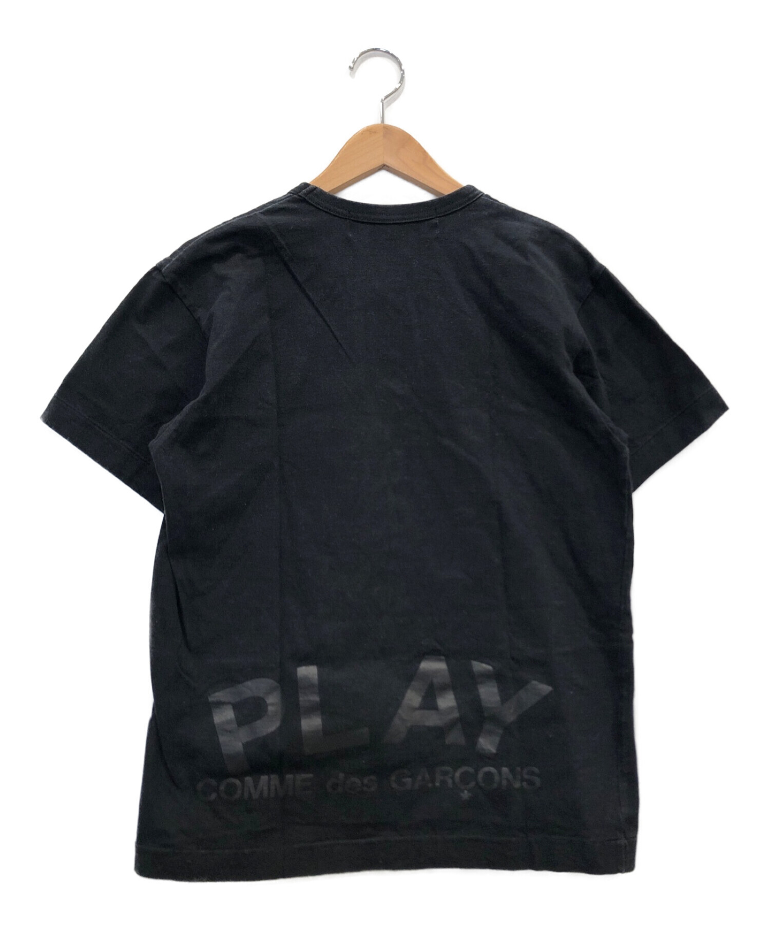 PLAY COMME des GARCONS (プレイ コムデギャルソン) Tシャツ ブラック サイズ:M