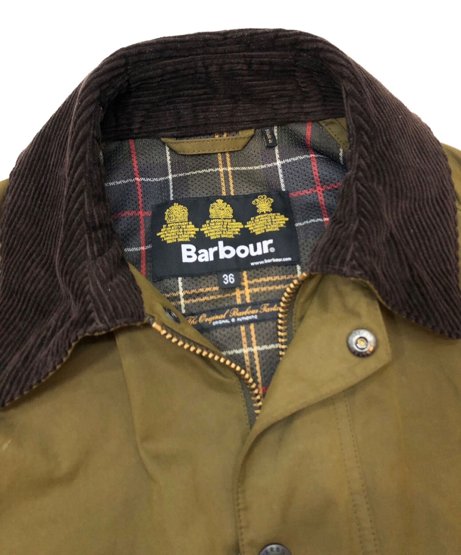 中古・古着通販】Barbour (バブアー) ビデイルジャケット カーキ 