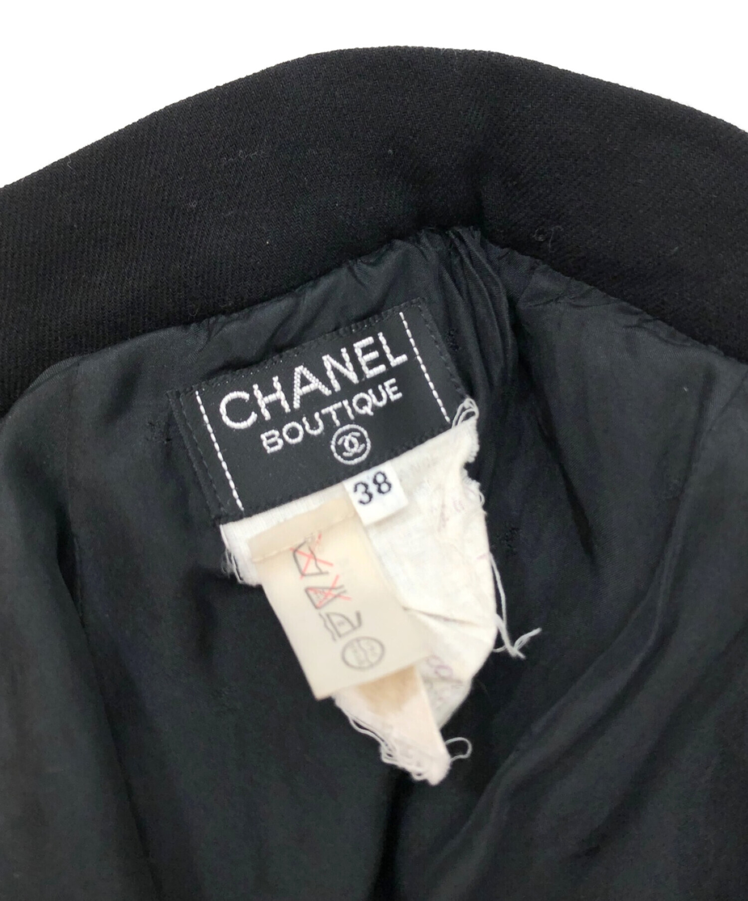 CHANEL (シャネル) タイトスカート ブラック サイズ:38