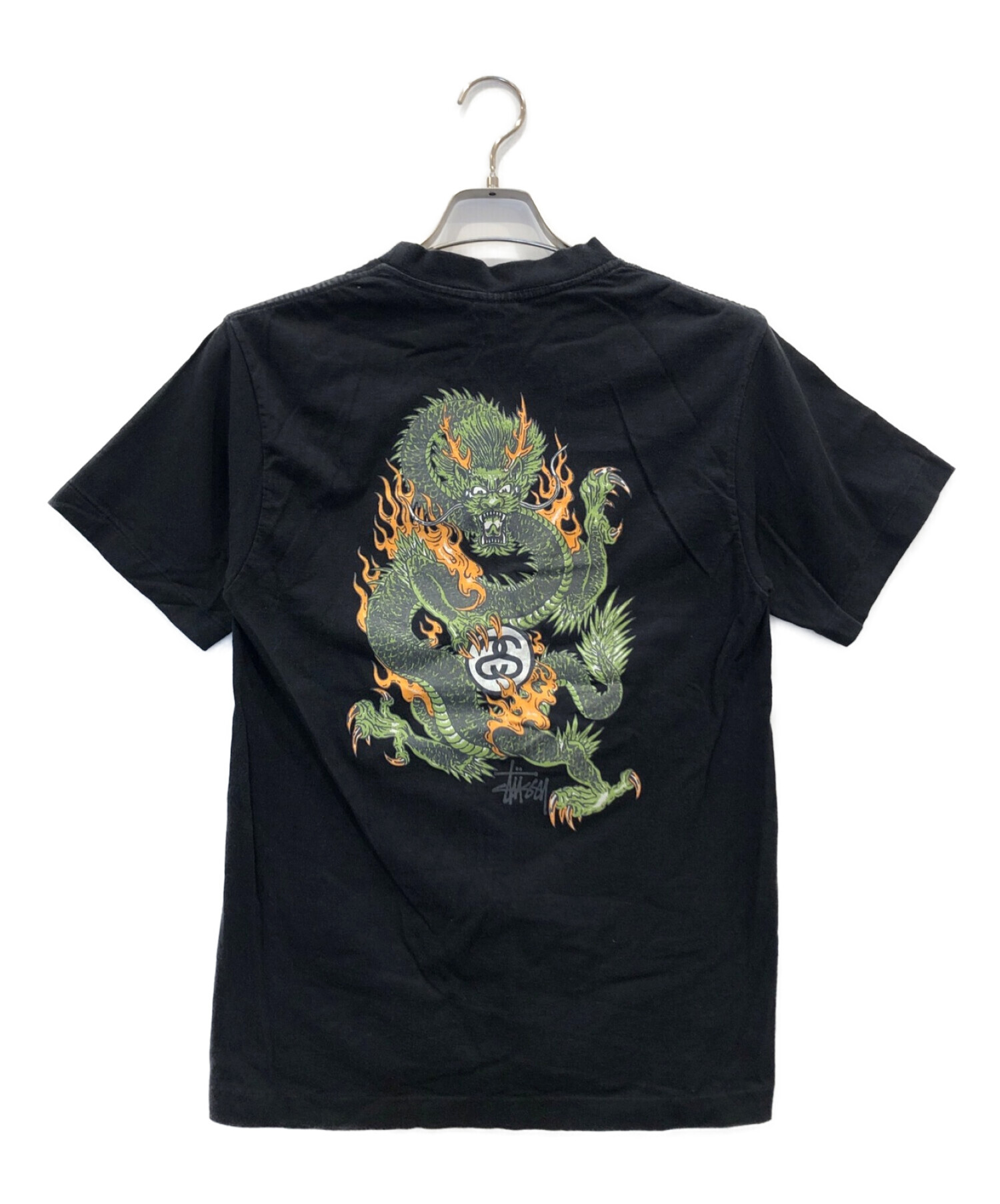 stussy (ステューシー) 90s2ndドラゴンプリントTシャツ ブラック サイズ:M