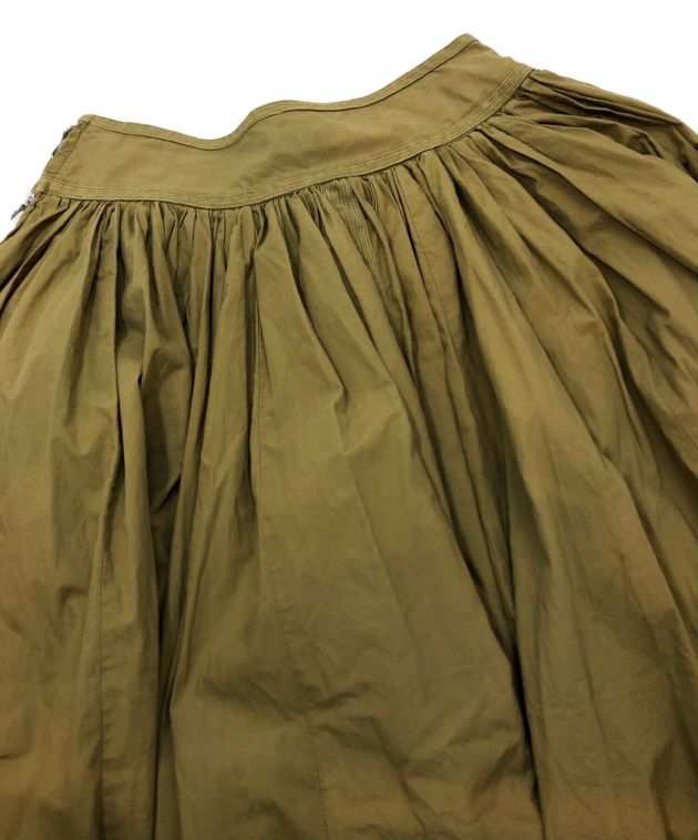 DRIES VAN NOTEN (ドリスヴァンノッテン) ギャザープリーツスカート オリーブ サイズ:36