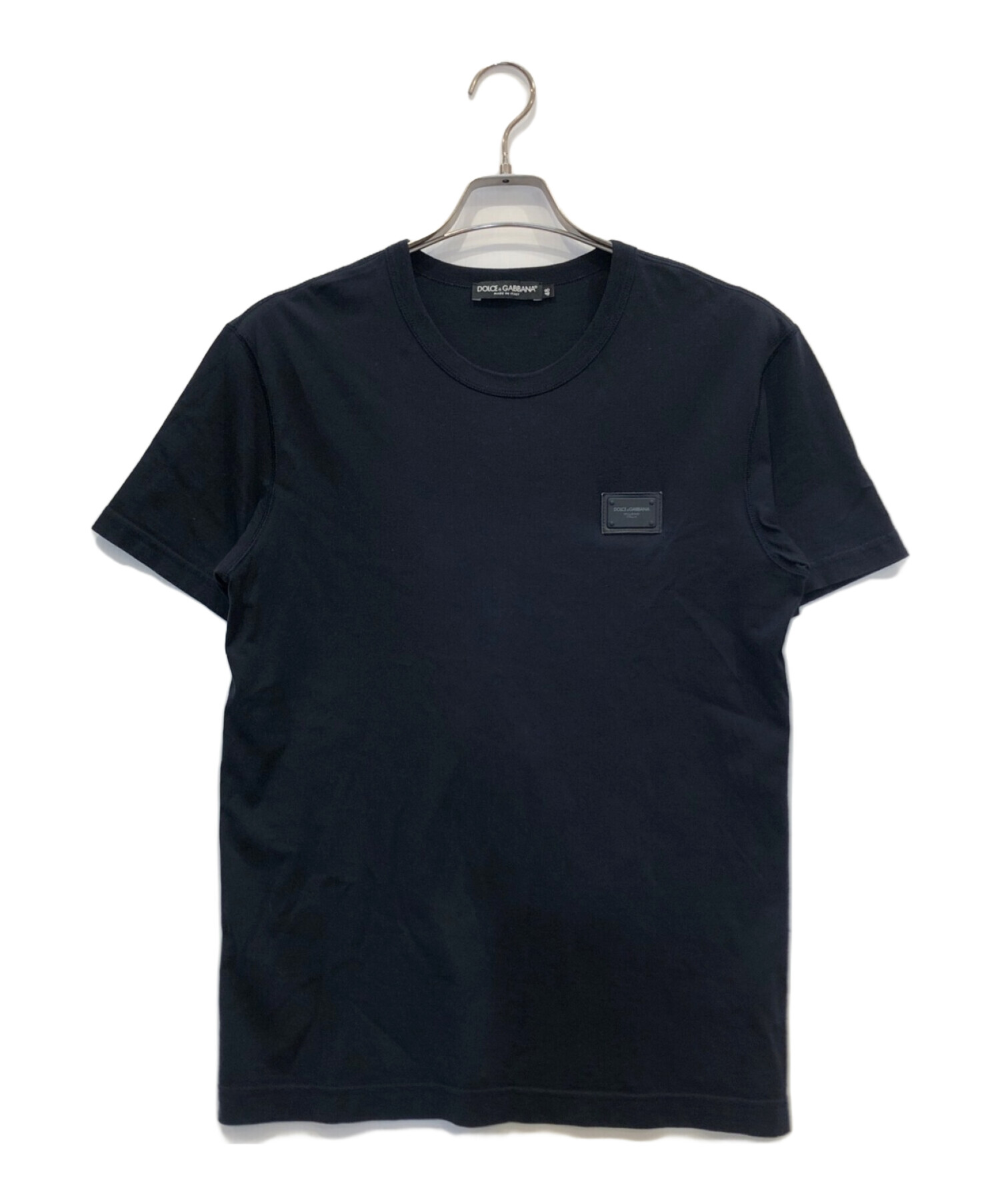 DOLCE & GABBANA (ドルチェ＆ガッバーナ) プレートTシャツ ネイビー サイズ:48