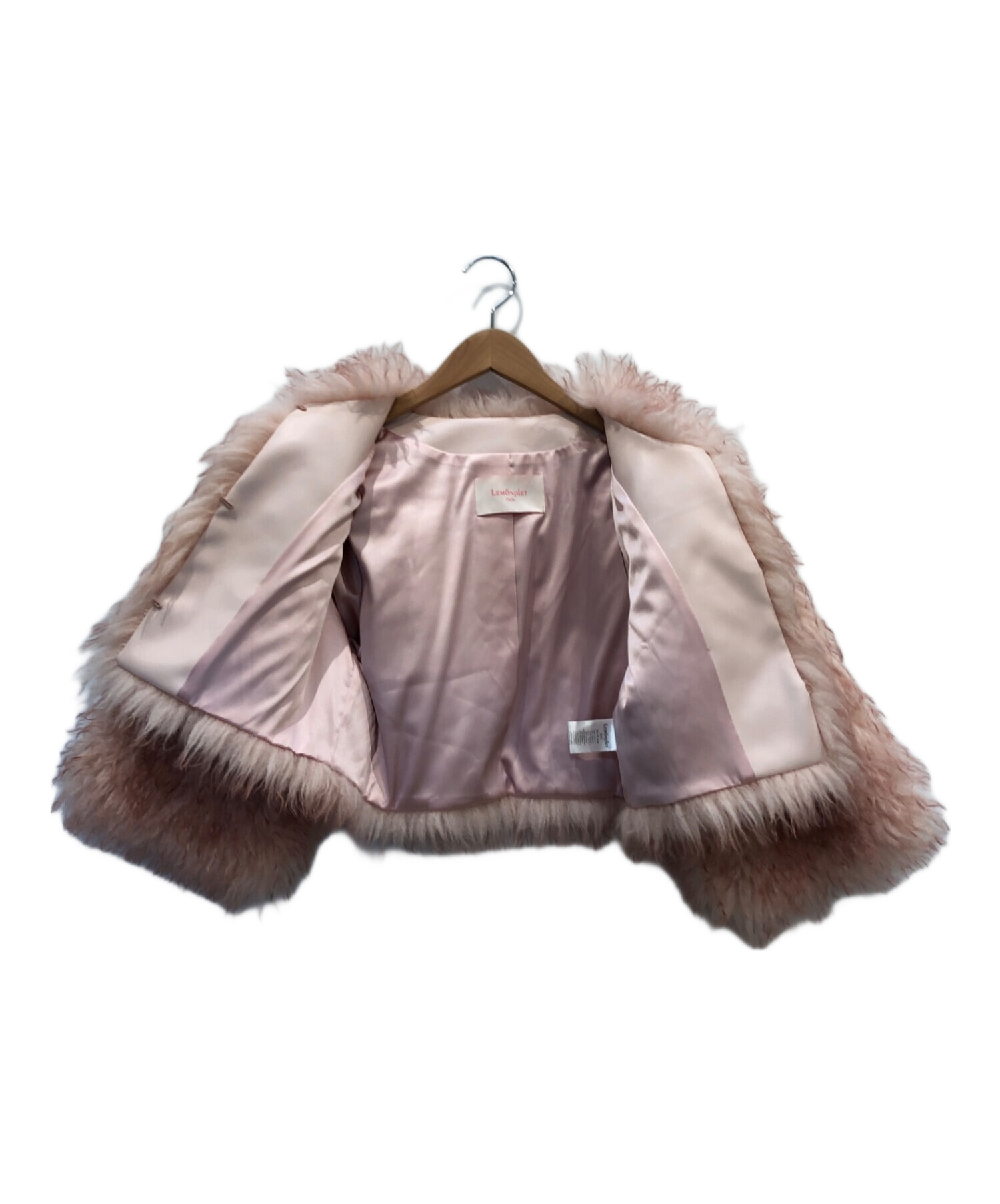 LEMONPLET (レモンプレット) FAUX FUR MG LUMI ジャケット ピンク サイズ:Small Size