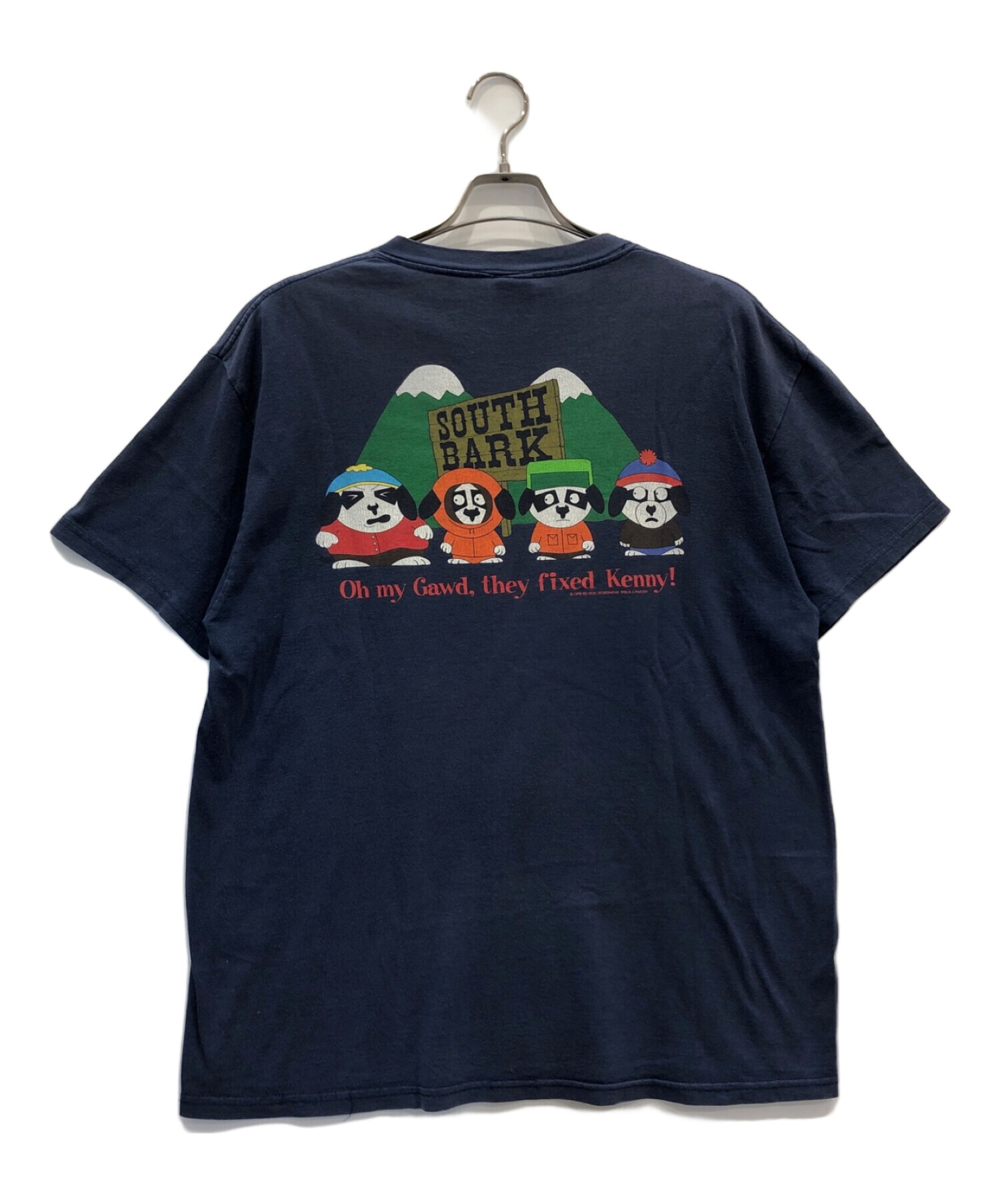 BIG DOGS (ビッグドッグ) [古着]90sプリントTシャツ ネイビー サイズ:表記なし