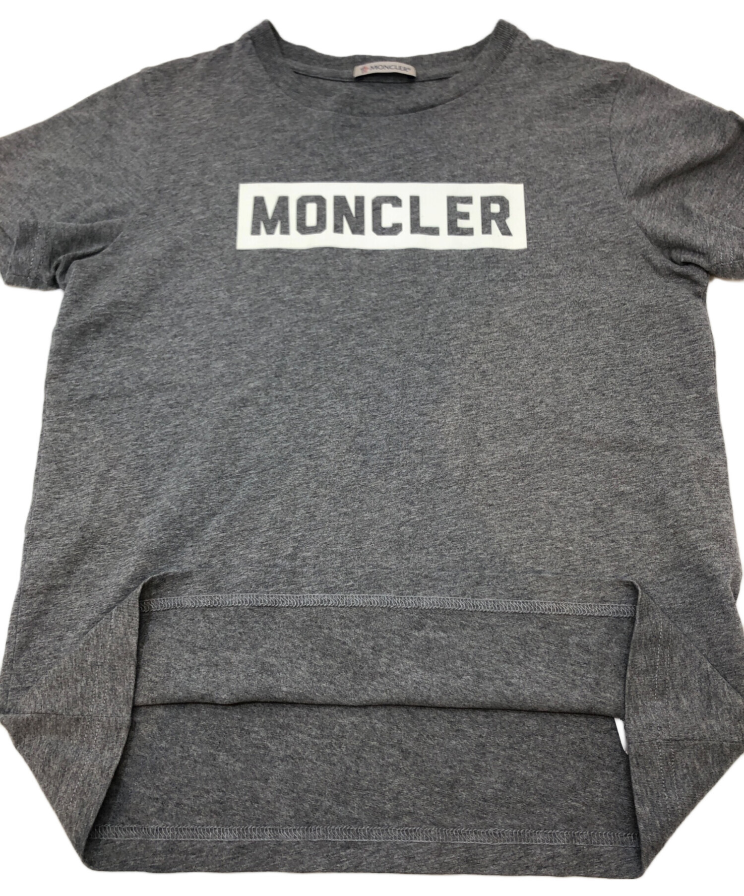 中古・古着通販】MONCLER (モンクレール) ロゴプリントTシャツ/MAGLIA T-SHIR(マリアTシャツ) グレー  サイズ:12｜ブランド・古着通販 トレファク公式【TREFAC FASHION】スマホサイト