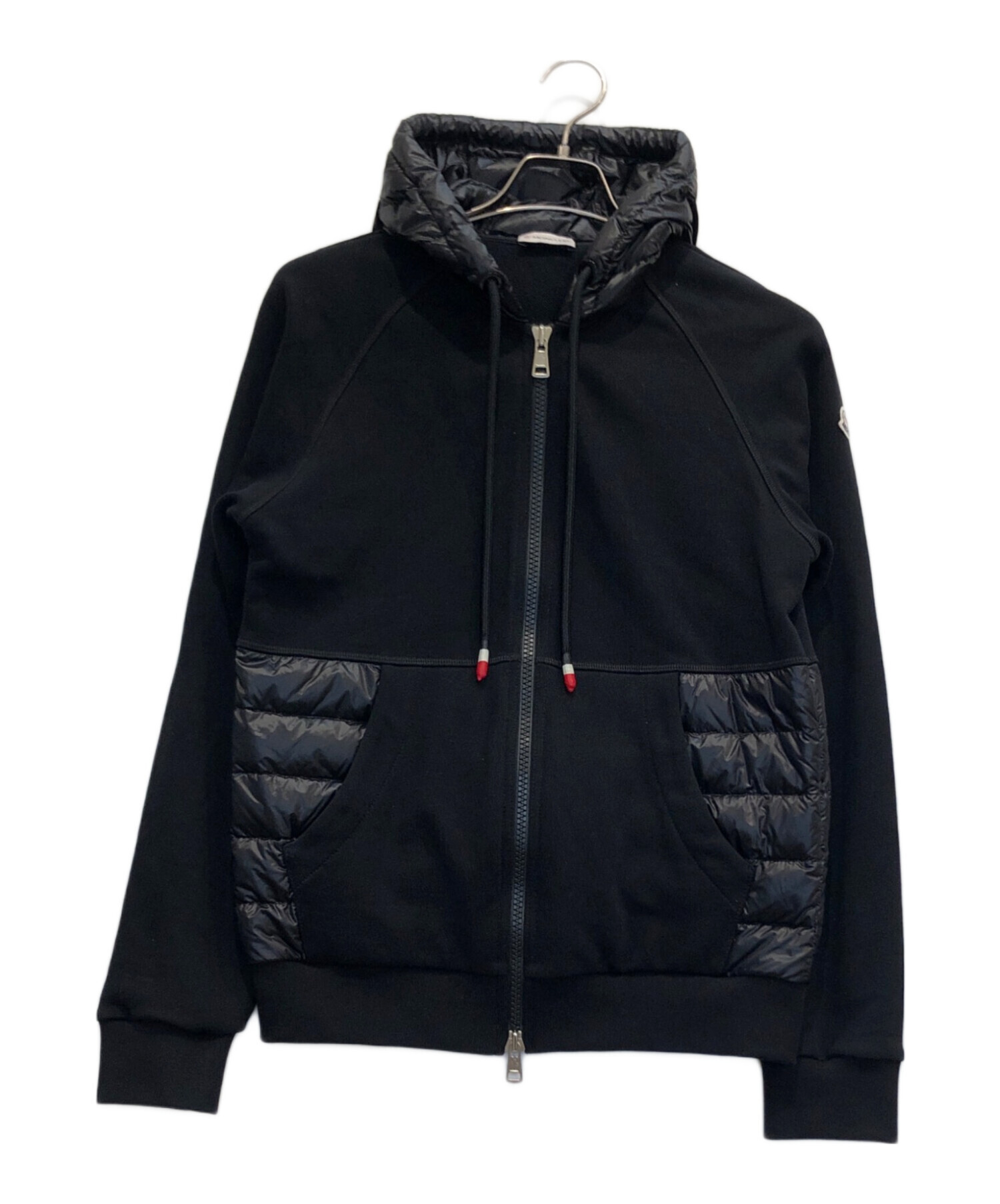 中古・古着通販】MONCLER (モンクレール) ジップパーカー/マグリアカーディガン/スウェット切替ダウンジャケット ブラック サイズ:S｜ブランド・古着通販  トレファク公式【TREFAC FASHION】スマホサイト