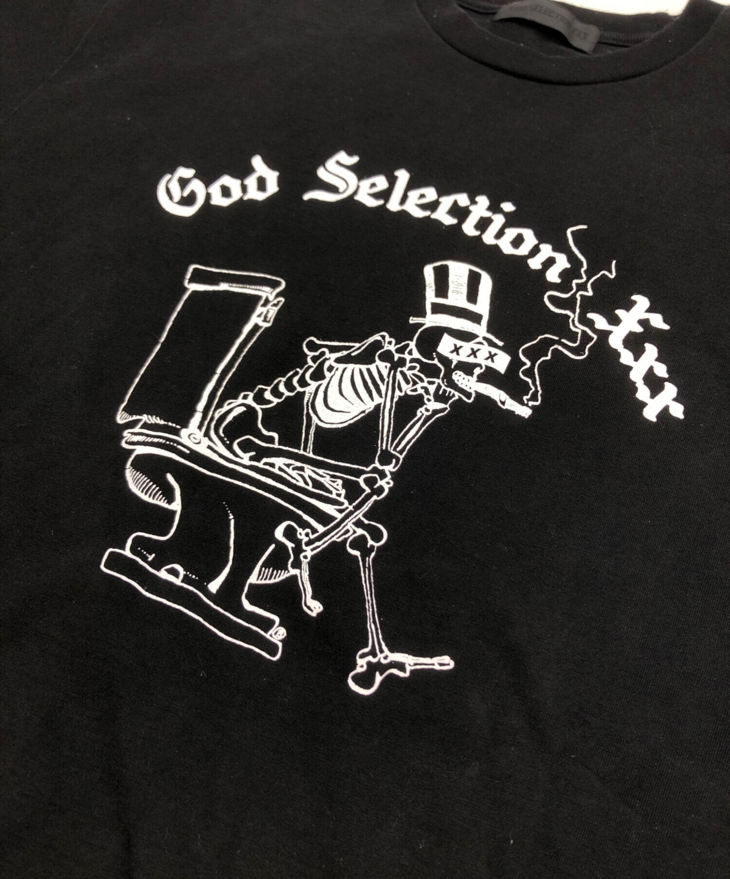 中古・古着通販】GOD SELECTION XXX (ゴッドセレクショントリプルエックス) ロゴ プリント Tシャツ ブラック サイズ:L｜ブランド・古着通販  トレファク公式【TREFAC FASHION】スマホサイト