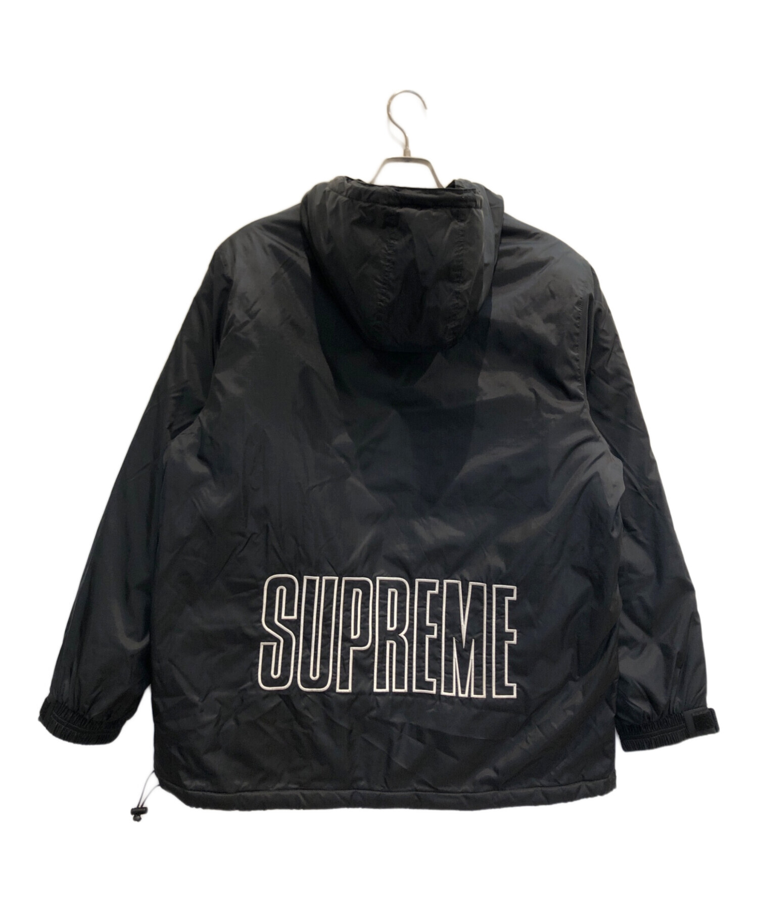 中古・古着通販】Supreme (シュプリーム) Champion (チャンピオン) 中綿ロゴアノラックパーカー ブラック  サイズ:M｜ブランド・古着通販 トレファク公式【TREFAC FASHION】スマホサイト