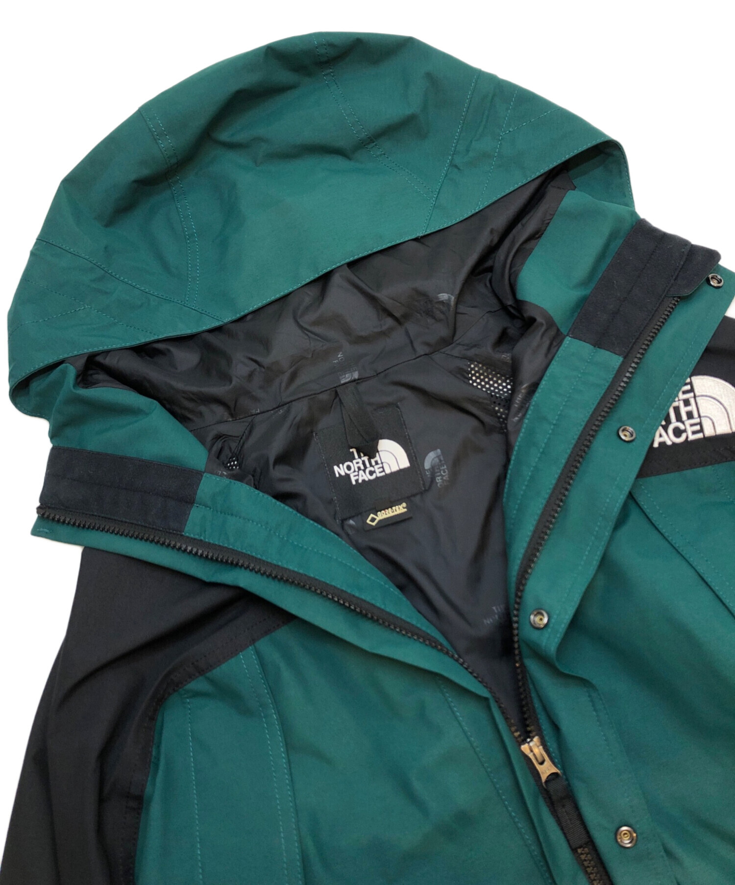 中古・古着通販】THE NORTH FACE (ザ ノース フェイス) マウンテンライトジャケット/マウンテンパーカー/ゴアテックス ブラック×グリーン  サイズ:L｜ブランド・古着通販 トレファク公式【TREFAC FASHION】スマホサイト