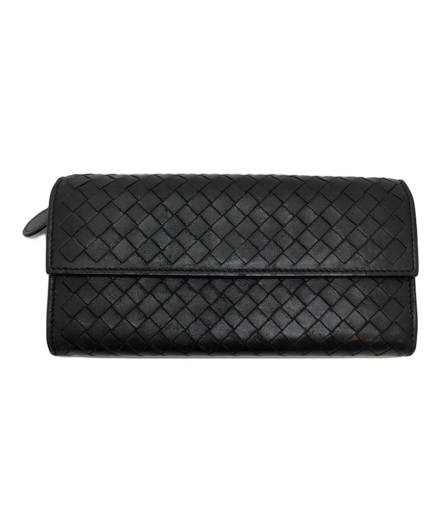 中古・古着通販】BOTTEGA VENETA (ボッテガベネタ) 長財布 ブラック｜ブランド・古着通販 トレファク公式【TREFAC  FASHION】スマホサイト