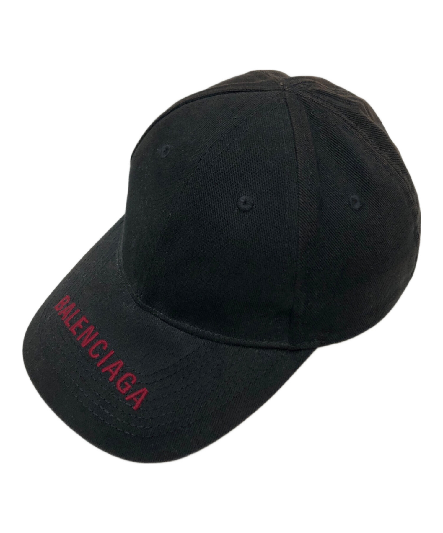 中古・古着通販】BALENCIAGA (バレンシアガ) バイザーロゴキャップ/キャップ ブラック｜ブランド・古着通販 トレファク公式【TREFAC  FASHION】スマホサイト