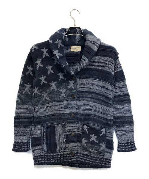 中古・古着通販】Denim & Supply Ralph Lauren (デニム＆サプライ ラルフローレン) ショールカラー星条旗カーディガン  ネイビー サイズ:S｜ブランド・古着通販 トレファク公式【TREFAC FASHION】スマホサイト