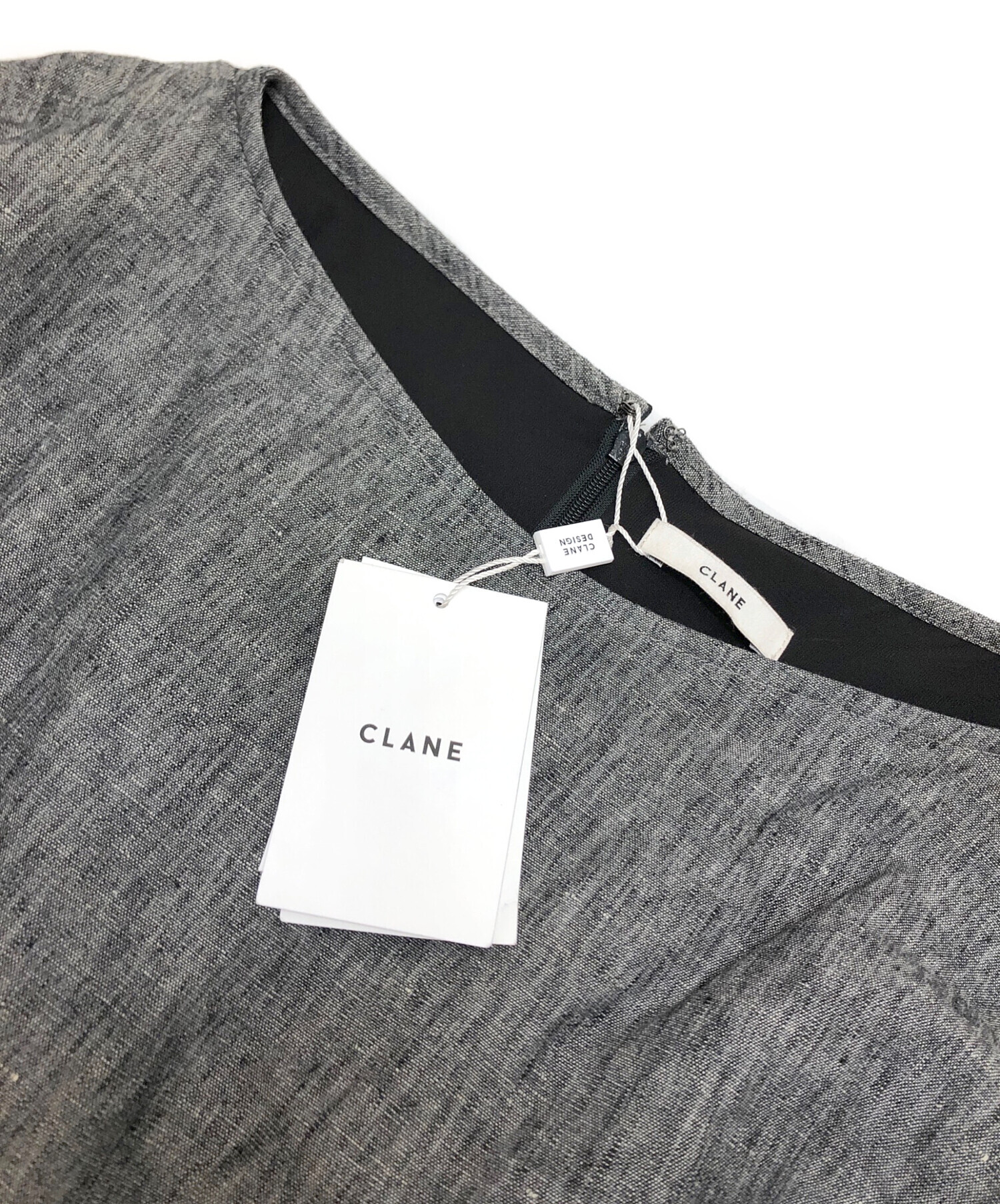 中古・古着通販】CLANE (クラネ) HALTER LAYERED ONEPIECE グレー サイズ:1 未使用品｜ブランド・古着通販  トレファク公式【TREFAC FASHION】スマホサイト