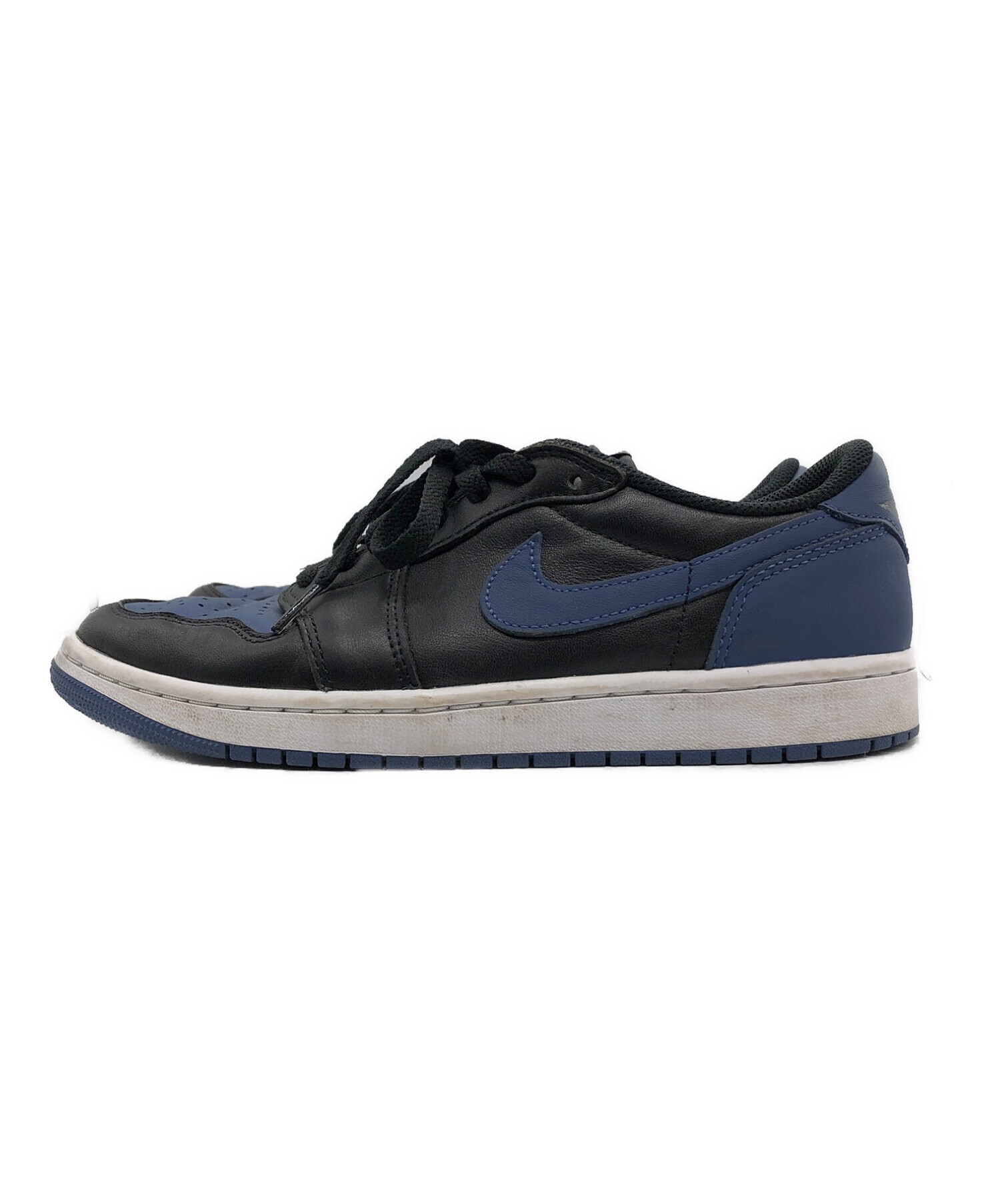 NIKE (ナイキ) AIR JORDAN 1 LOW/エアジョーダンワンロー ネイビー×ブラック サイズ:27