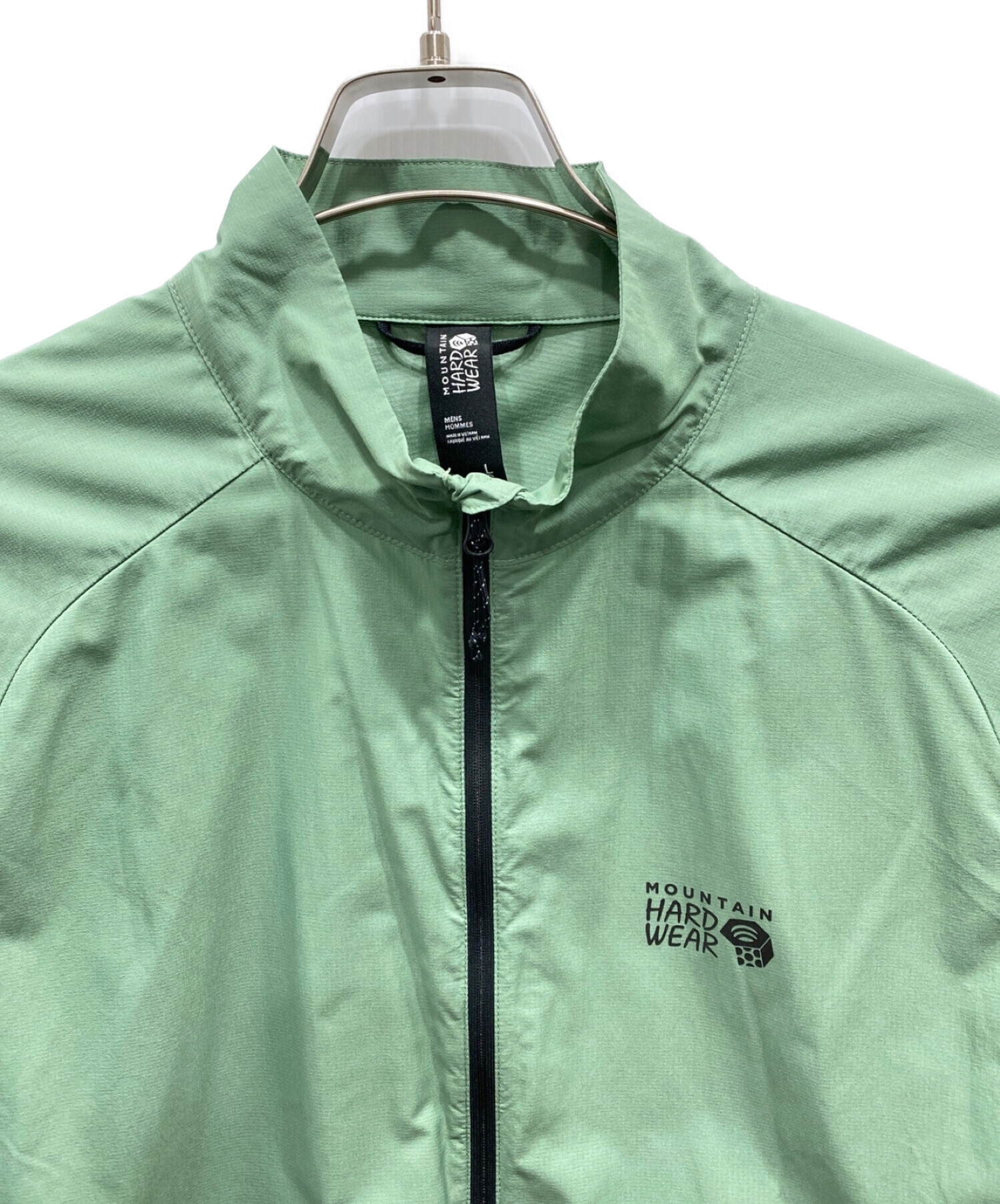 MOUNTAIN HARD WEAR (マウンテンハードウェア) コアエアシェルフルジップジャケット グリーン サイズ:L