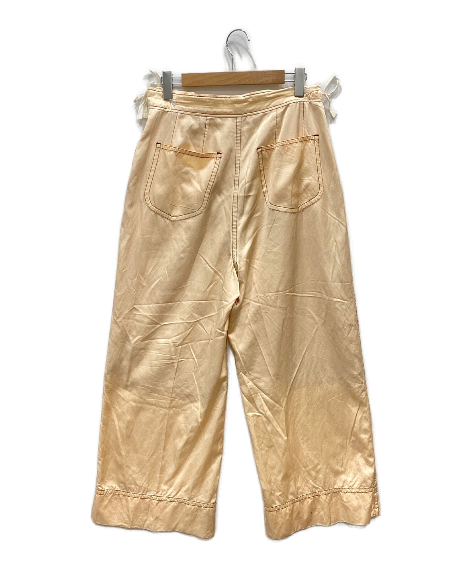 中古・古着通販】masu (エムエーエスユー) RIBBON WIDE TROUSERS