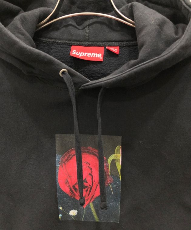 SUPREME (シュプリーム) Araki Rose Hooded Sweatshirt ブラック サイズ:S