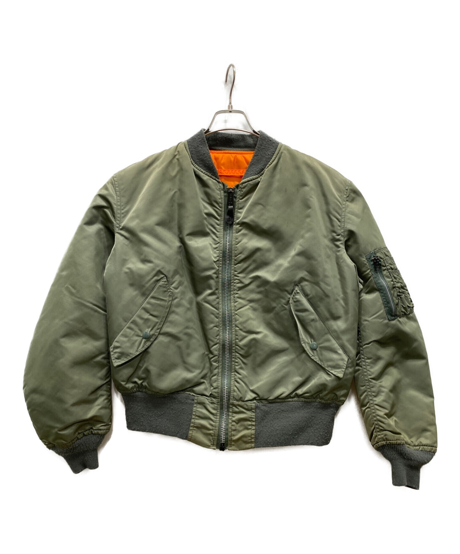 ALPHA (アルファ) 90'sMA-1ジャケット セージグリーン サイズ:ＬＡＲＧＥ