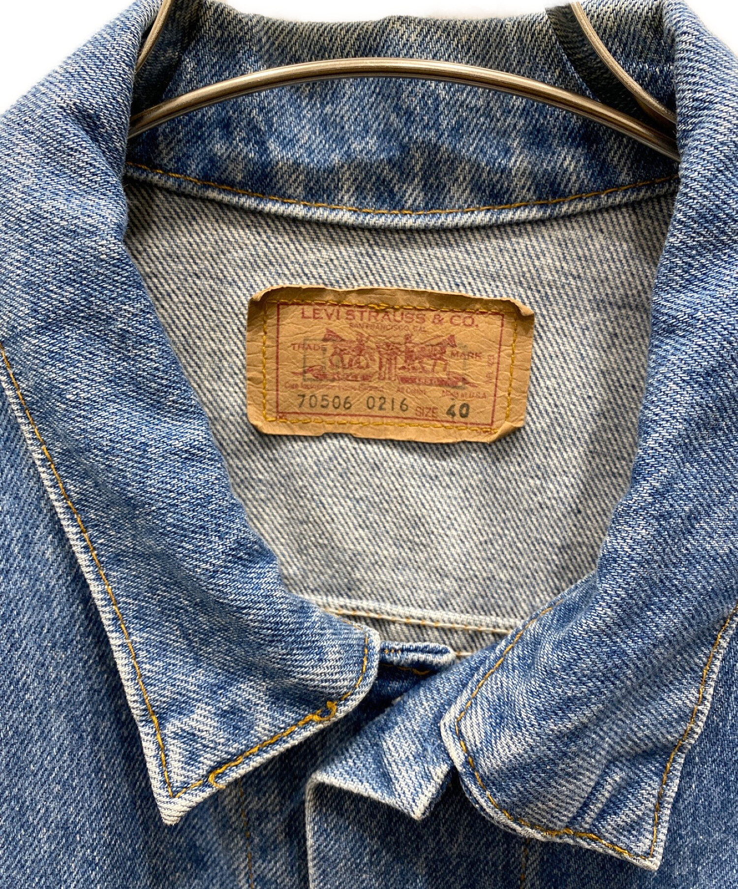 中古・古着通販】LEVI'S (リーバイス) 90's70506Gジャン ブルー サイズ