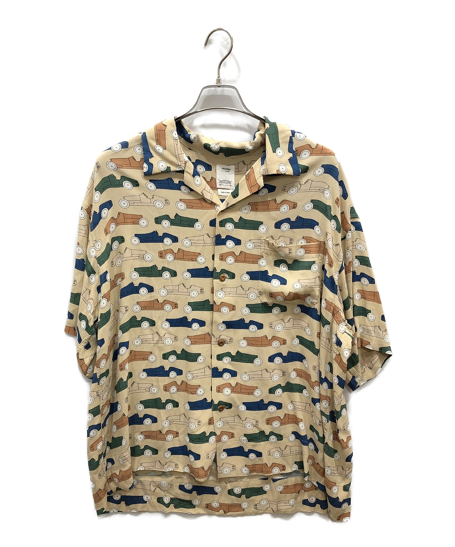 VISVIM (ビズビム) CABAN SHIRTS S/S OPEN WHEELER ベージュ サイズ:3