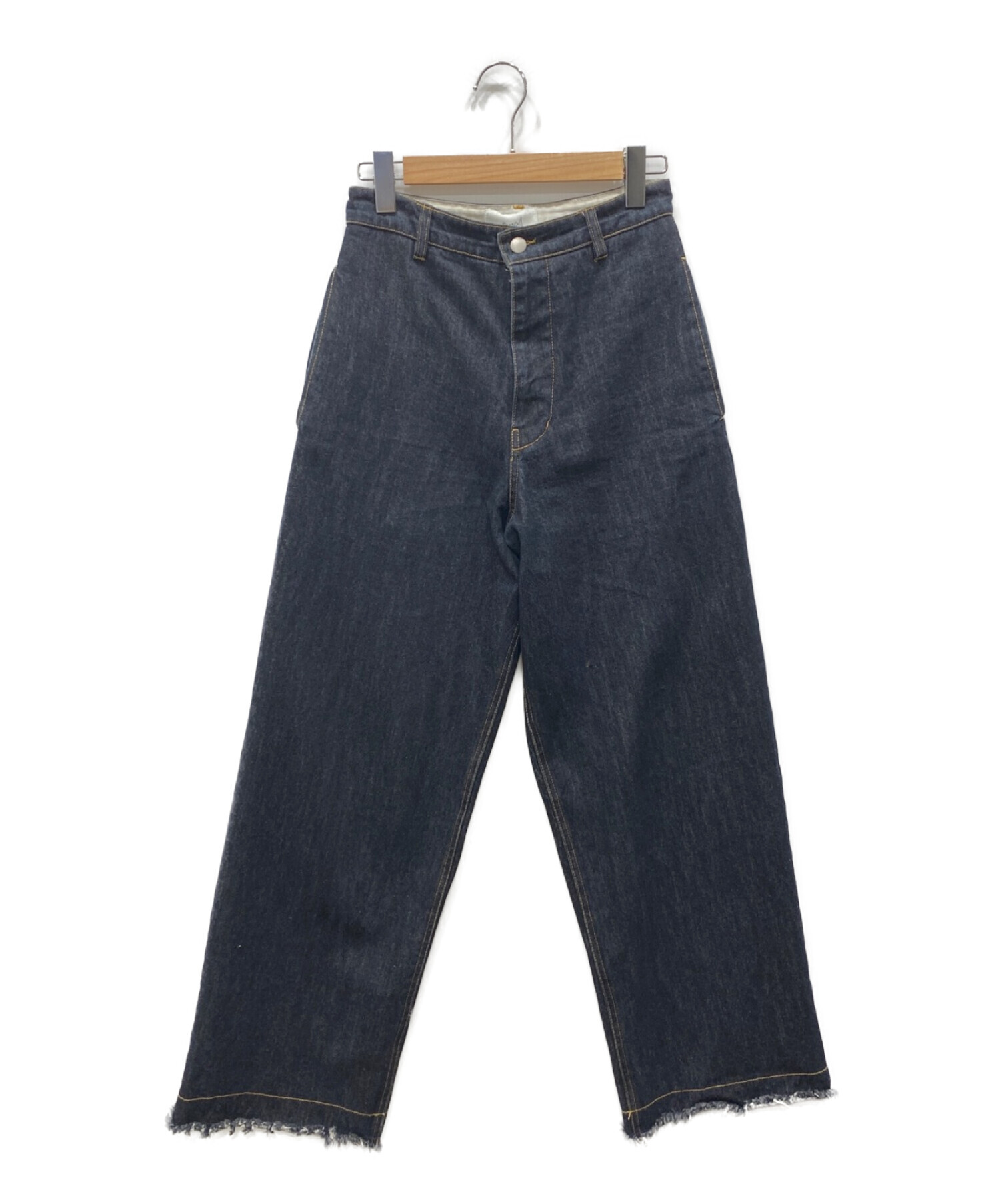 soerte (ソエルテ) Wide straight denim pants/ワイドストレートデニムパンツ インディゴ サイズ:1