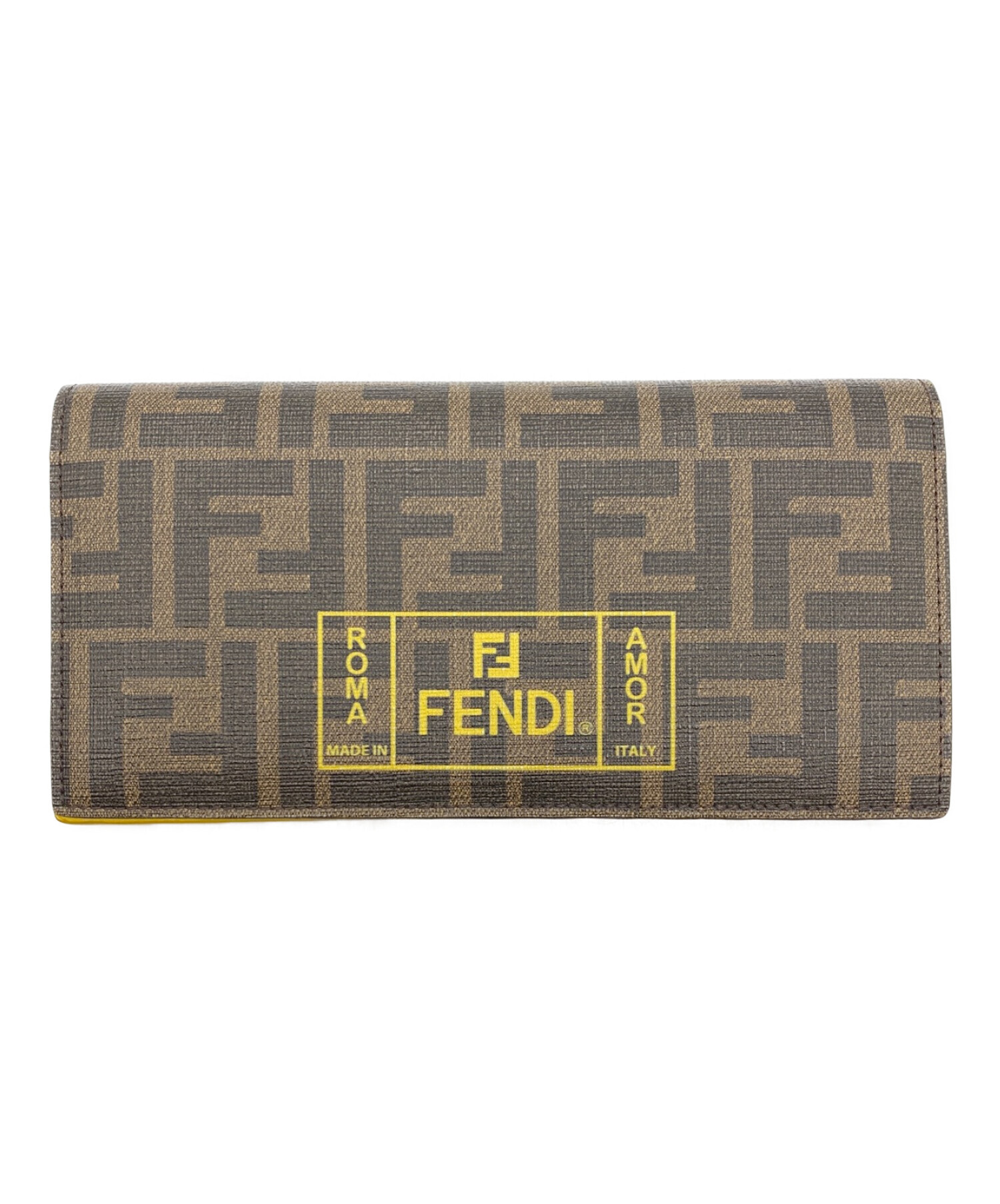 中古・古着通販】FENDI (フェンディ) ズッカ柄フラップロングォレット